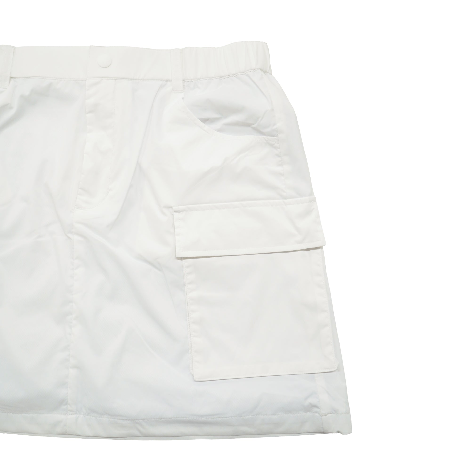 WOMEN ナイロンタフタストレッチ スカート ホワイト