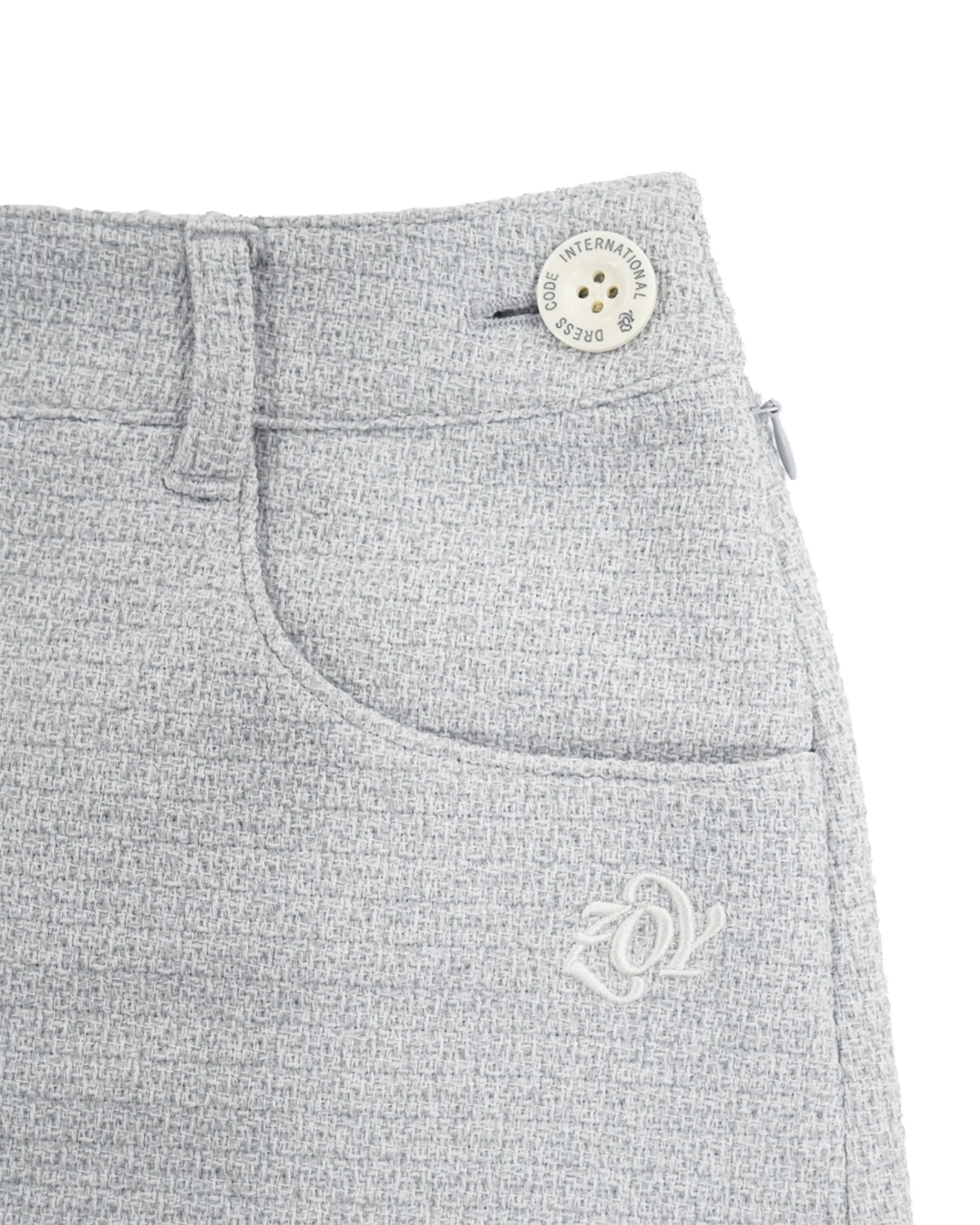 WOMEN FANCY TWEED スカート グレー