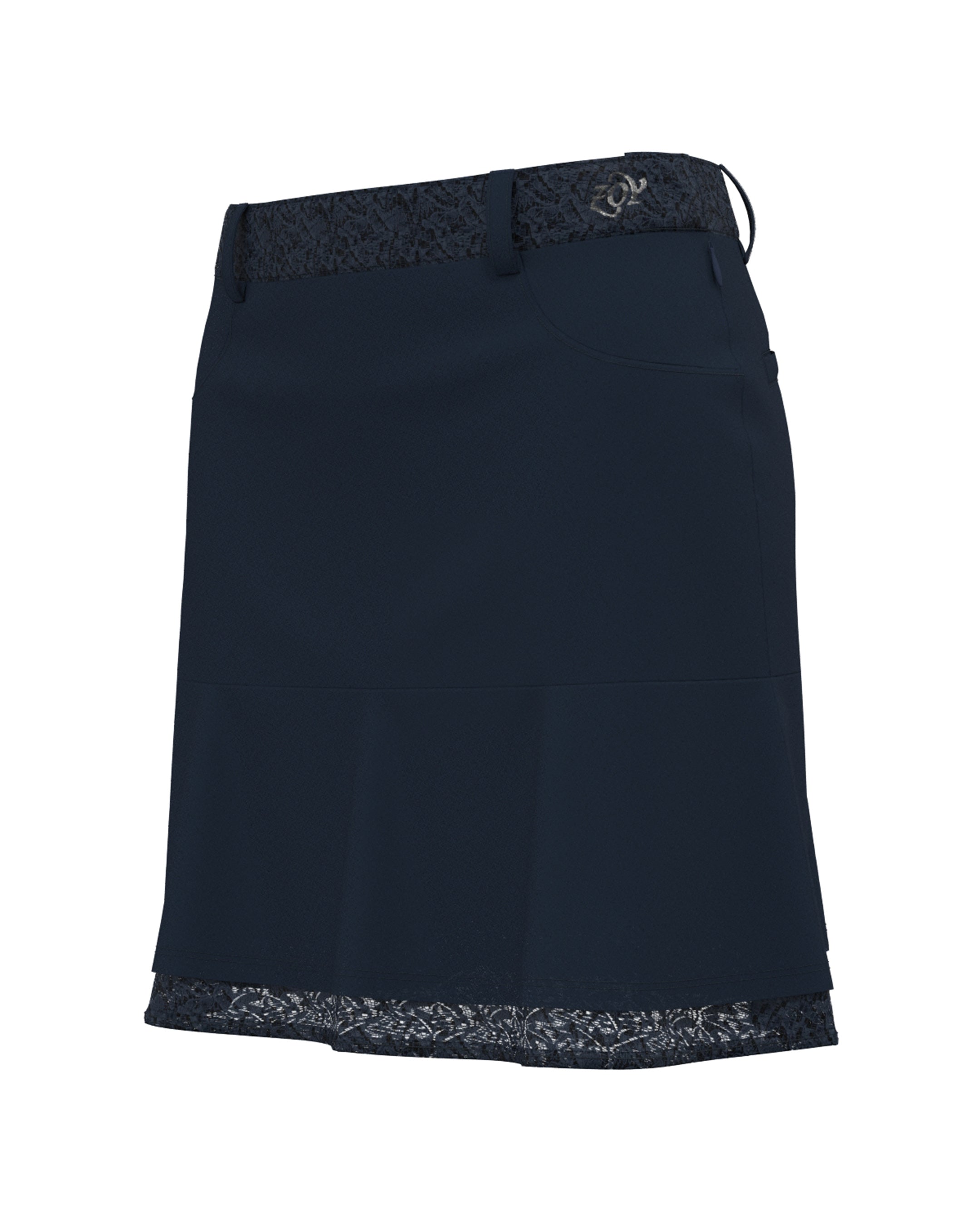 WOMEN GRACECOOL cotton tricot スカート ネイビー