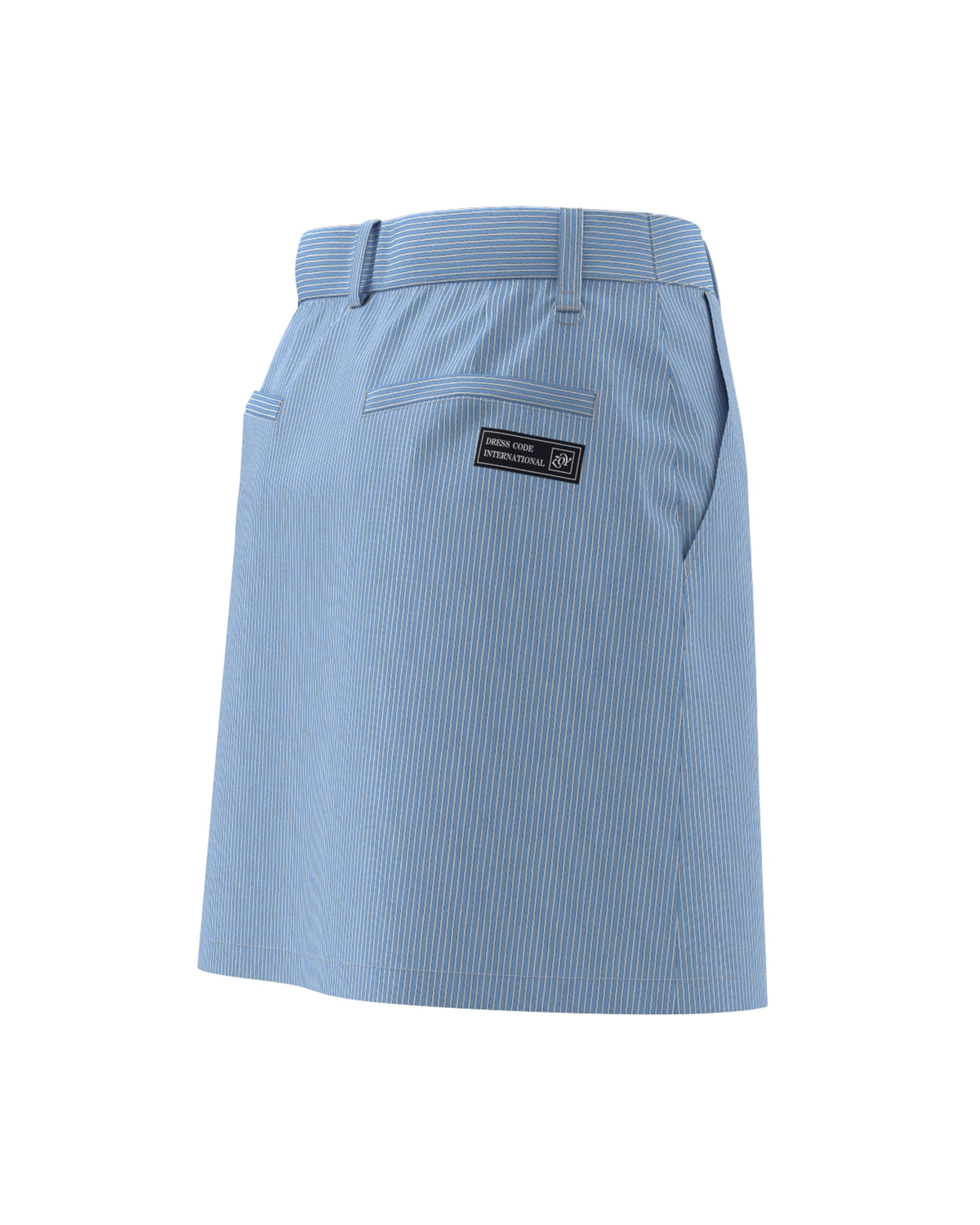 WOMEN FUNCTIONAL TYPEWRITER スカート サックス