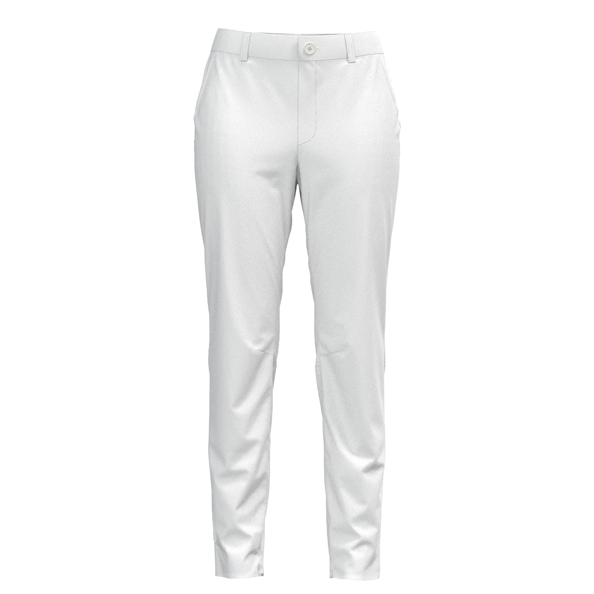 WOMEN バックパイルサテンストレッチ ロングパンツ ホワイト