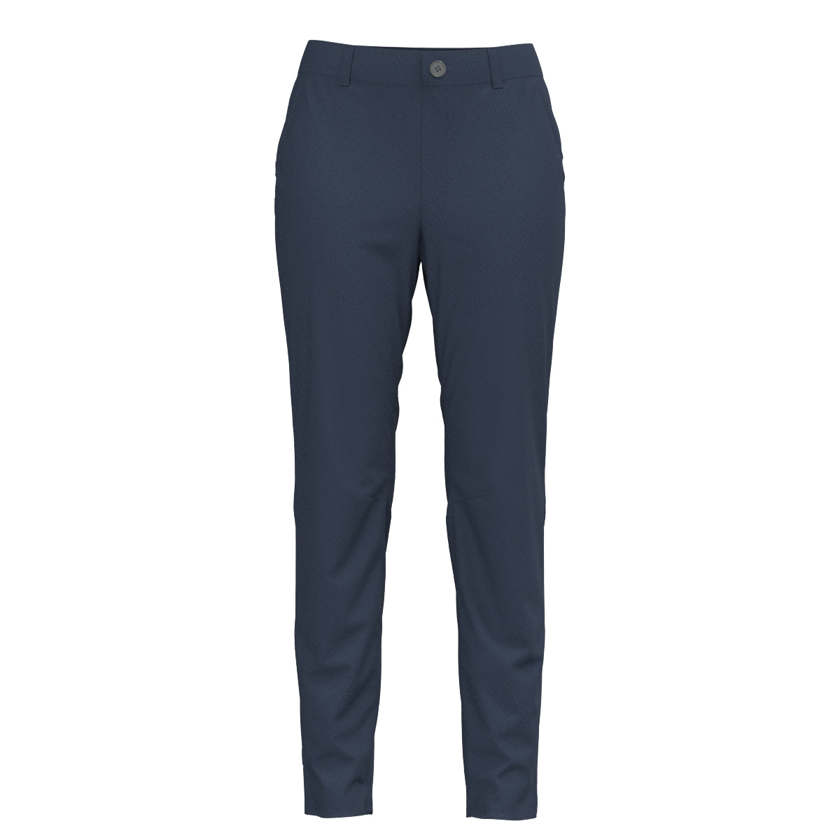 WOMEN バックパイルサテンストレッチ ロングパンツ エッグプラント