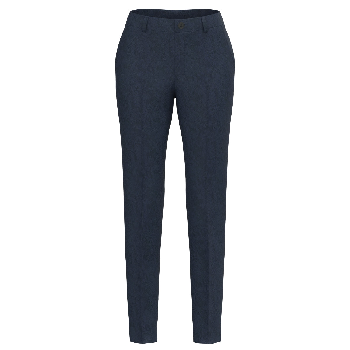 WOMEN ストレッチフラワーJQ ロングパンツ ネイビー