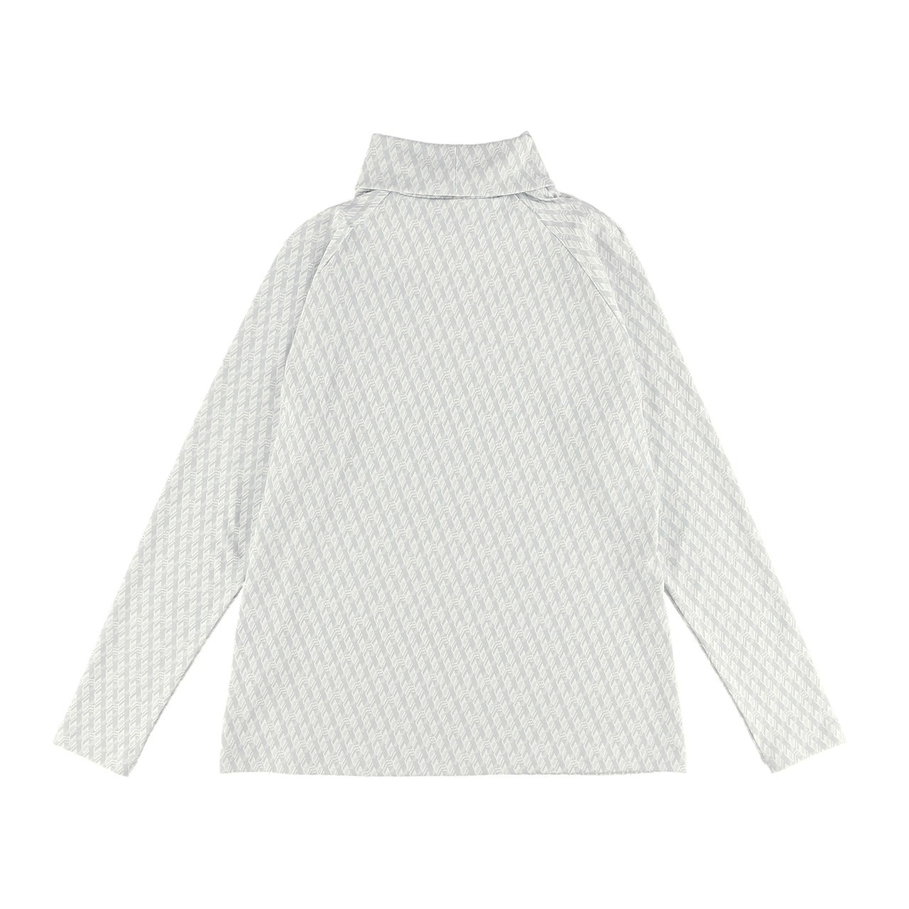 Women's Geometric Print High Neck Pullover in Pink