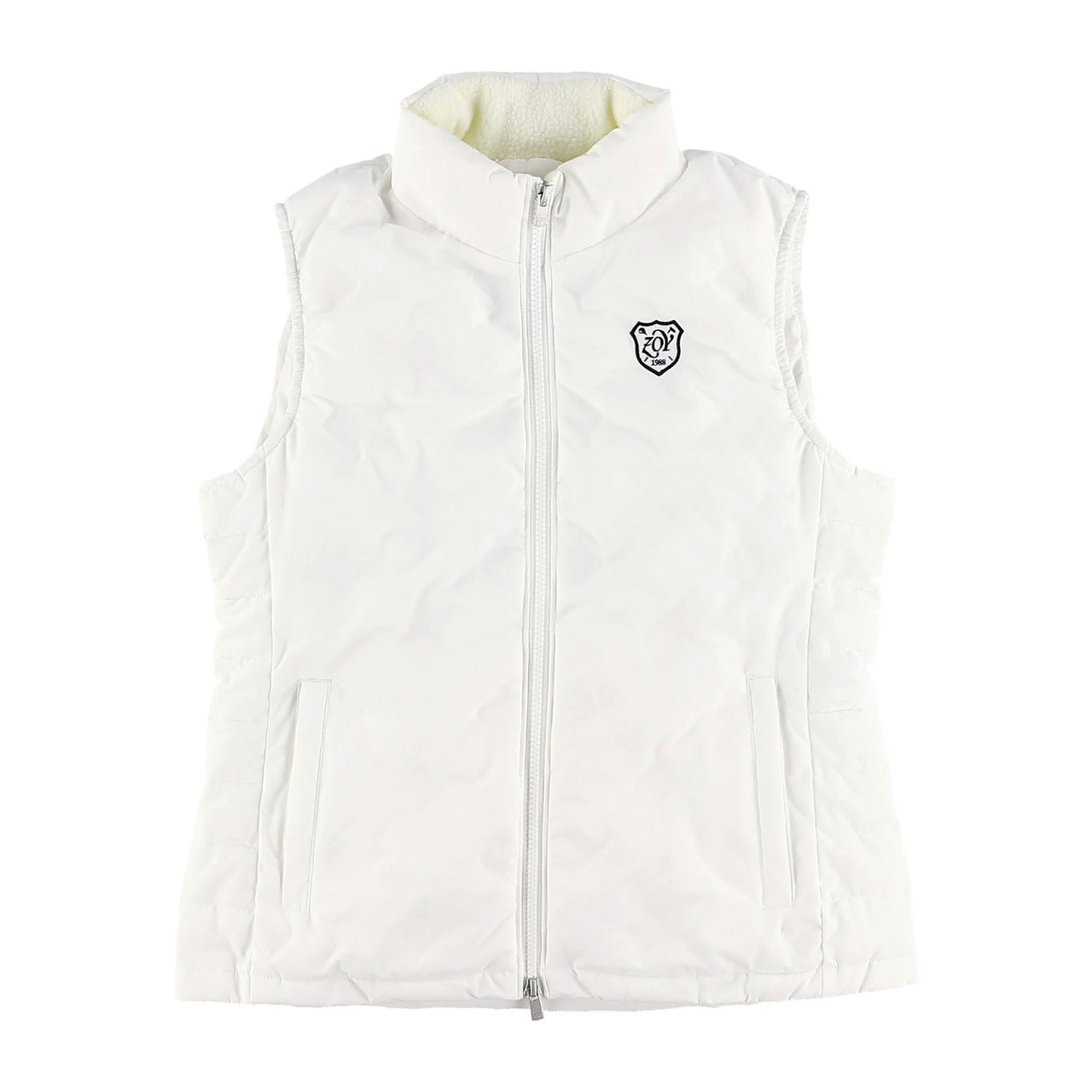 Women's Stretch Taffeta Vest with Padded Stretch, White