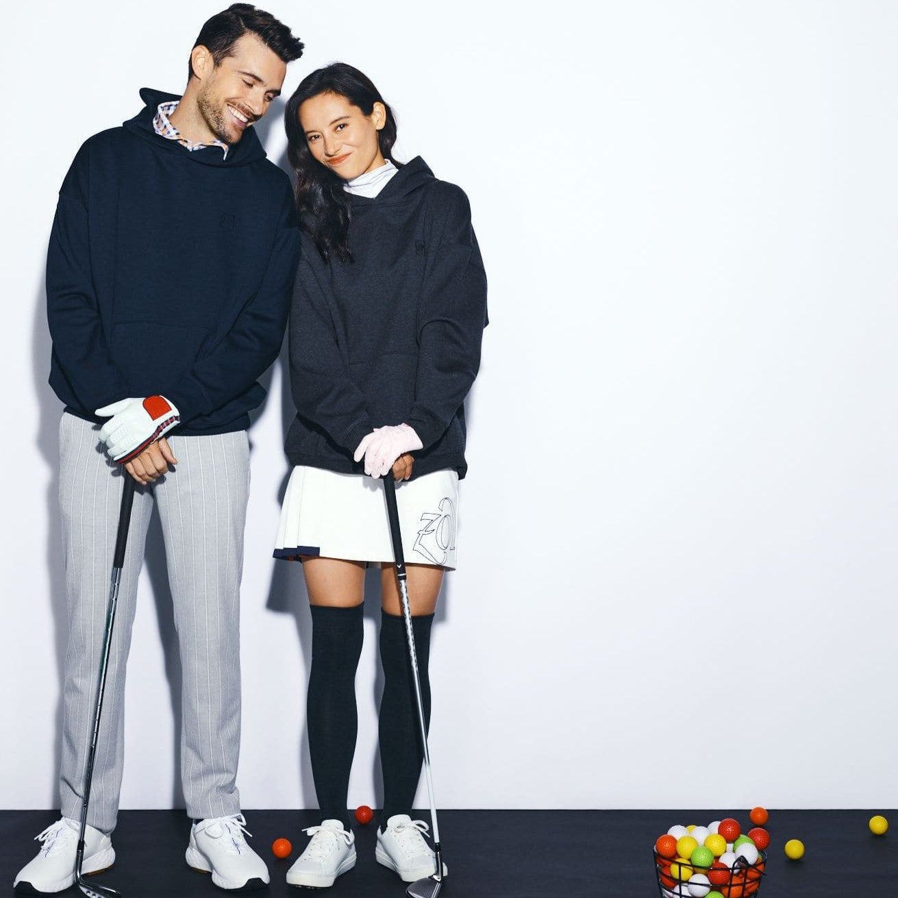 MEN Double knit Tech Jsy プルオーバーフーディ ネイビー