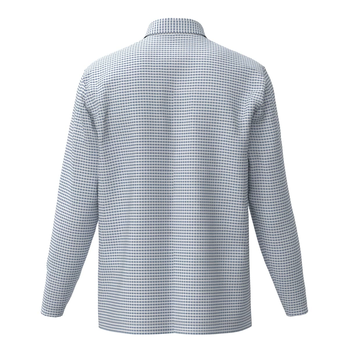 【24AW新作】MENS サッカーセミジャガード 長袖ポロシャツ サックス 071444005 - ZOY OFFICIAL