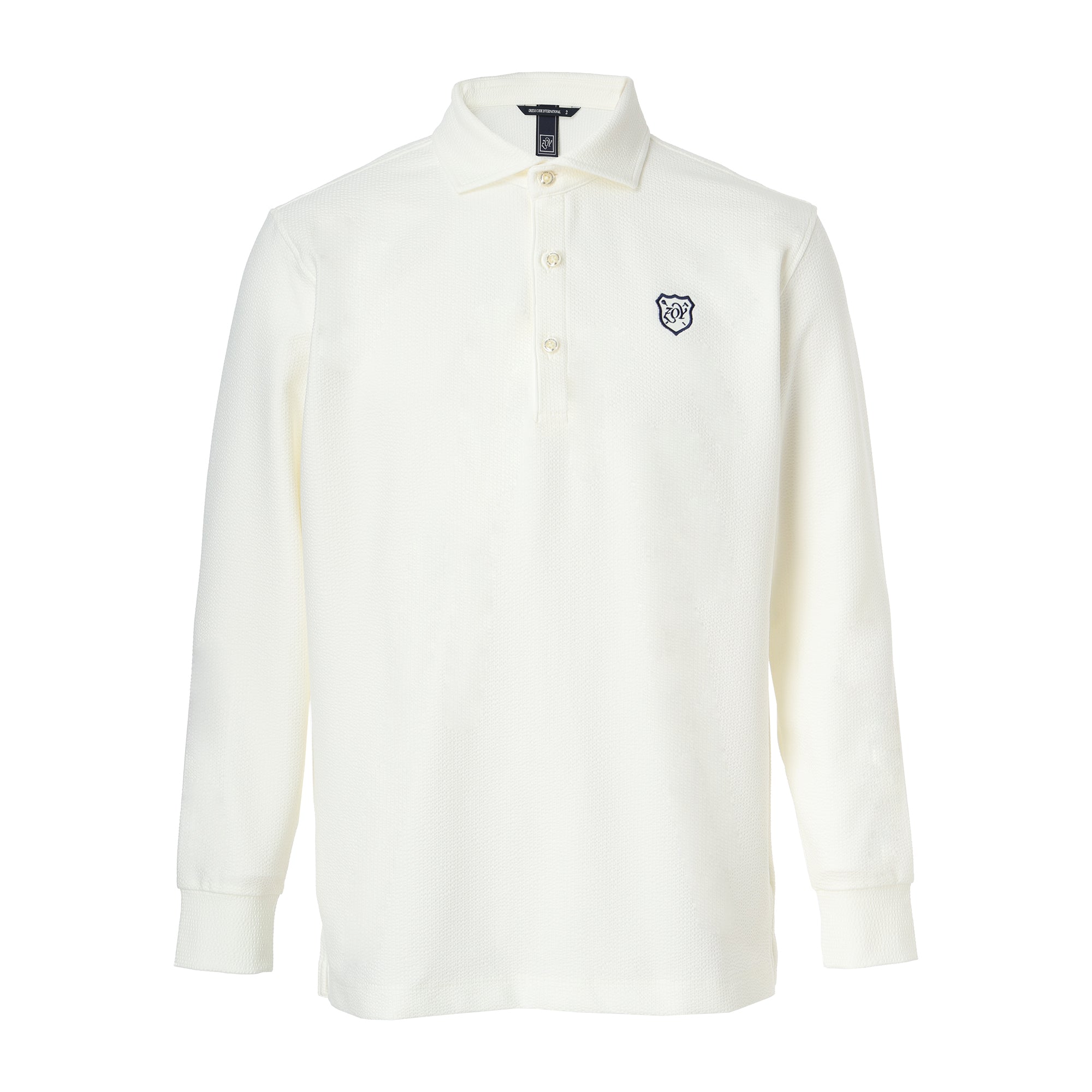 【24AW新作】MENS サッカートリコット 長袖シャツ ホワイト 071444007 - ZOY OFFICIAL