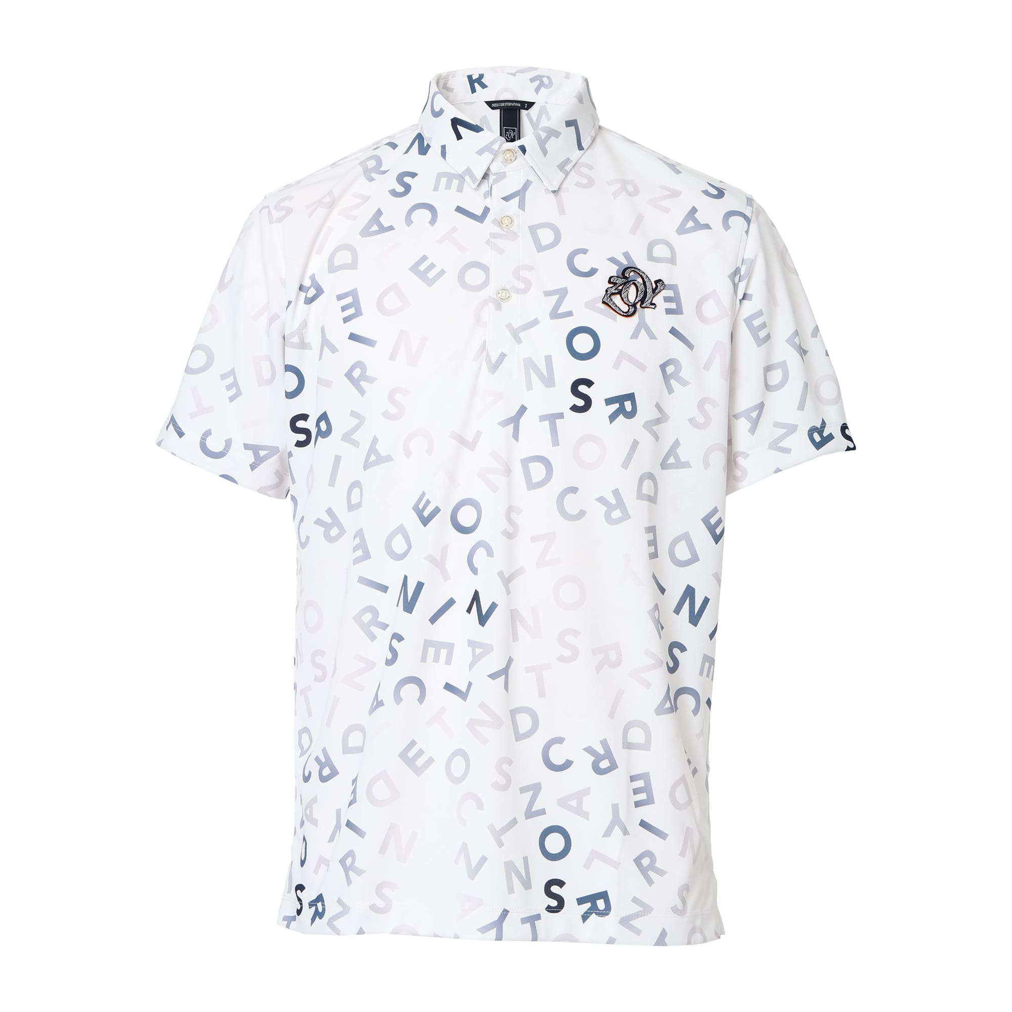 【24AW新作】MENS ロゴプリント 半袖ポロシャツ ホワイト 071444010 - ZOY OFFICIAL