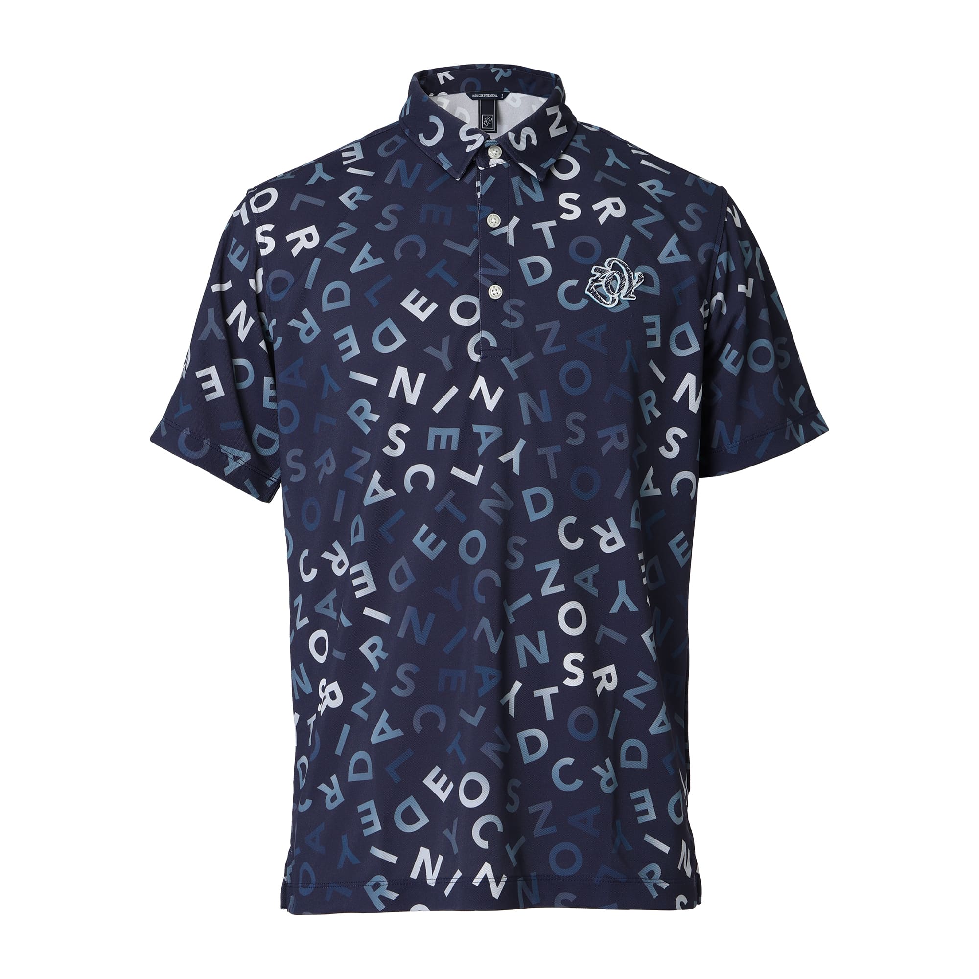 【24AW新作】MENS ロゴプリント 半袖ポロシャツ ネイビー 071444010 - ZOY OFFICIAL