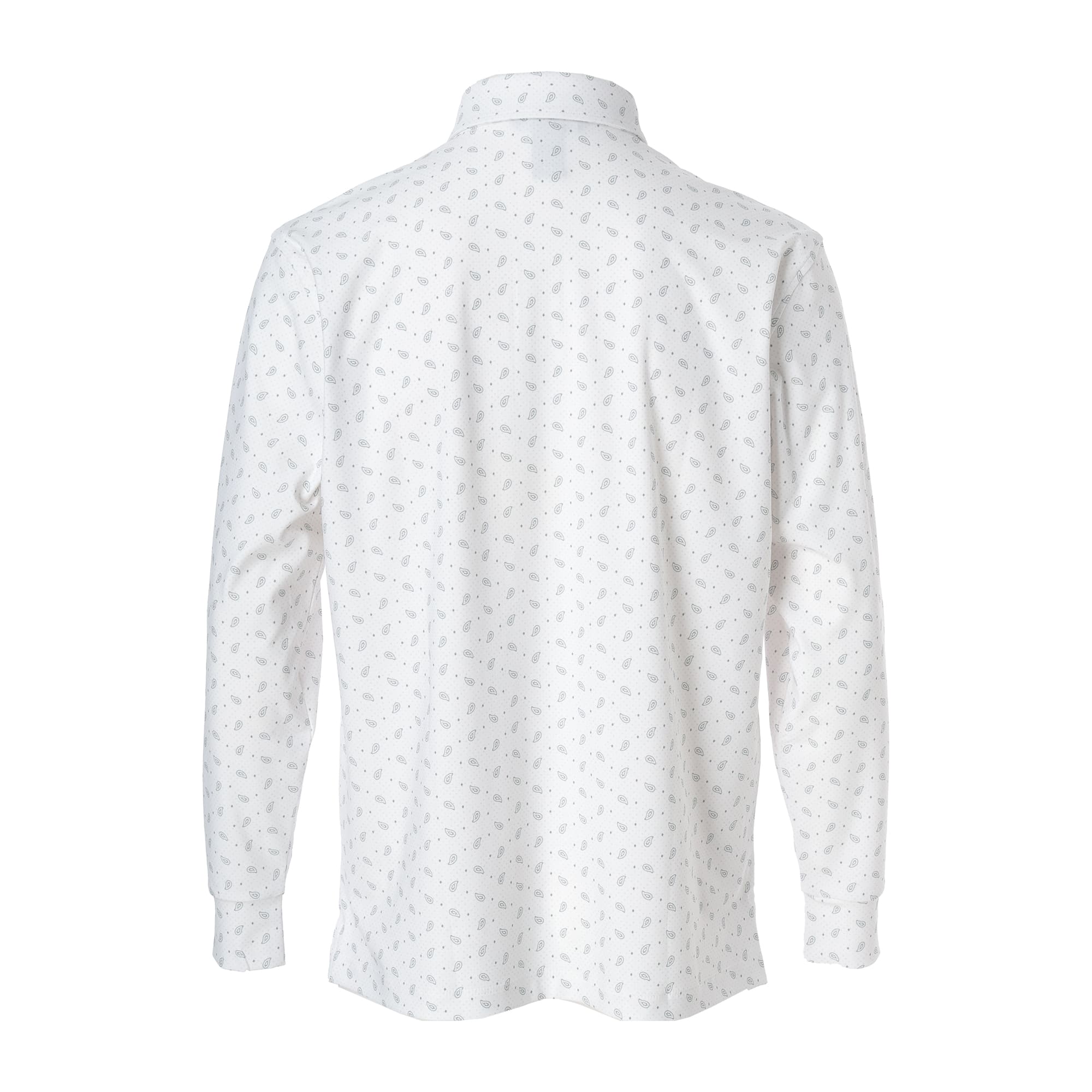 【24AW新作】MENS ペイズリープリント 長袖シャツ ホワイト 071444020 - ZOY OFFICIAL