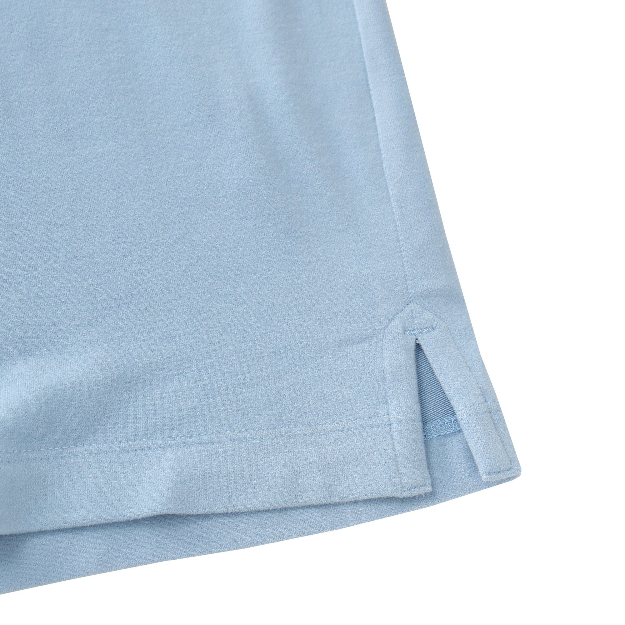 【24AW新作】MENS ストレッチスウェード 長袖ポロシャツ サックス 071444022 - ZOY OFFICIAL