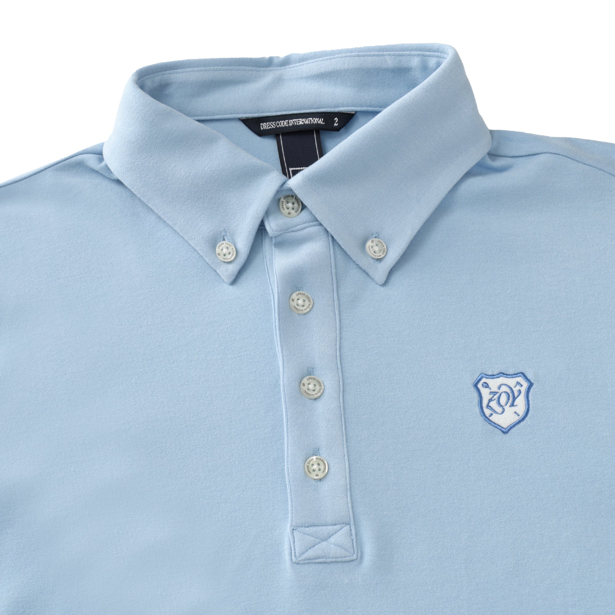 【24AW新作】MENS ストレッチスウェード 長袖ポロシャツ フォググレー 071444022 - ZOY OFFICIAL