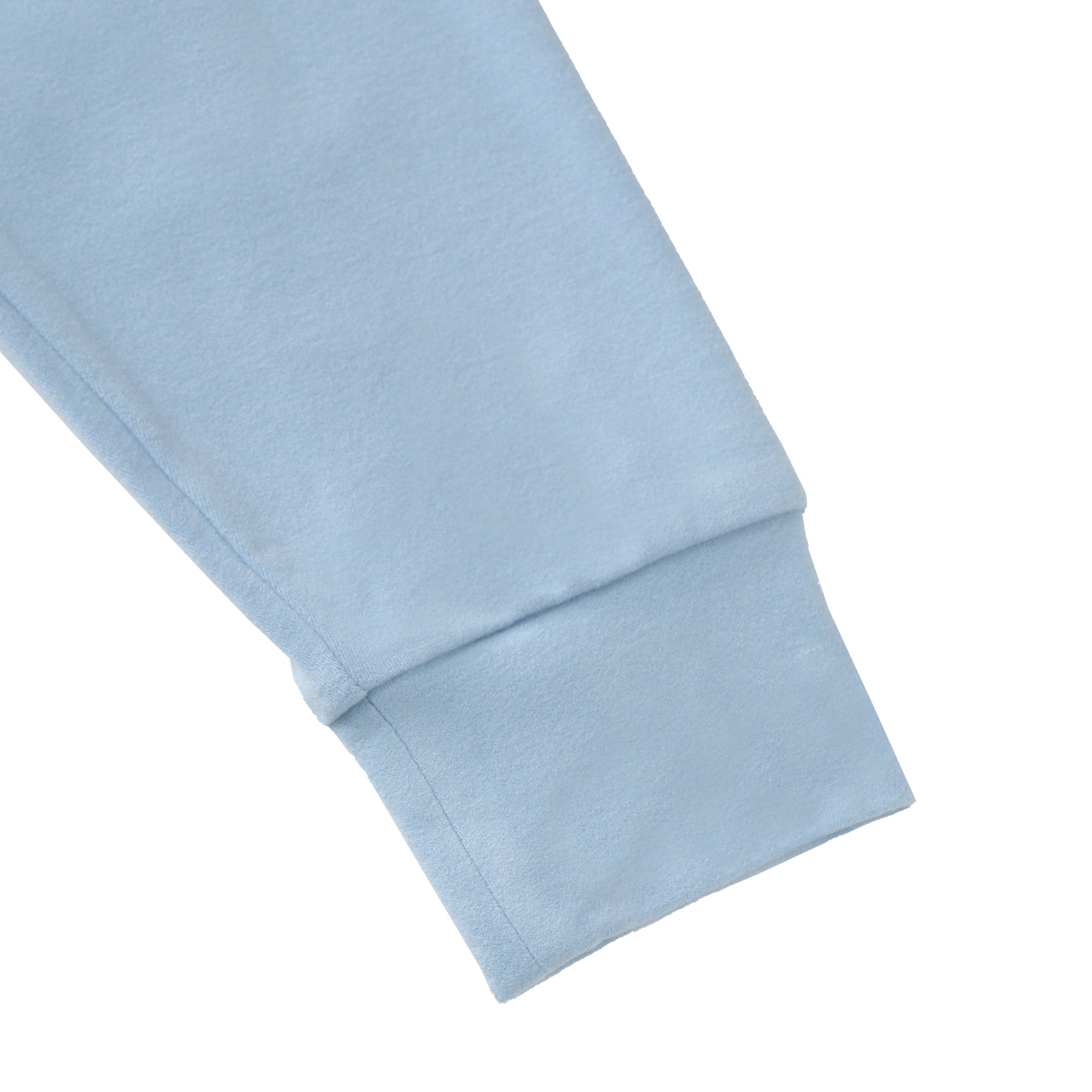【24AW新作】MENS ストレッチスウェード 長袖ポロシャツ サックス 071444022 - ZOY OFFICIAL