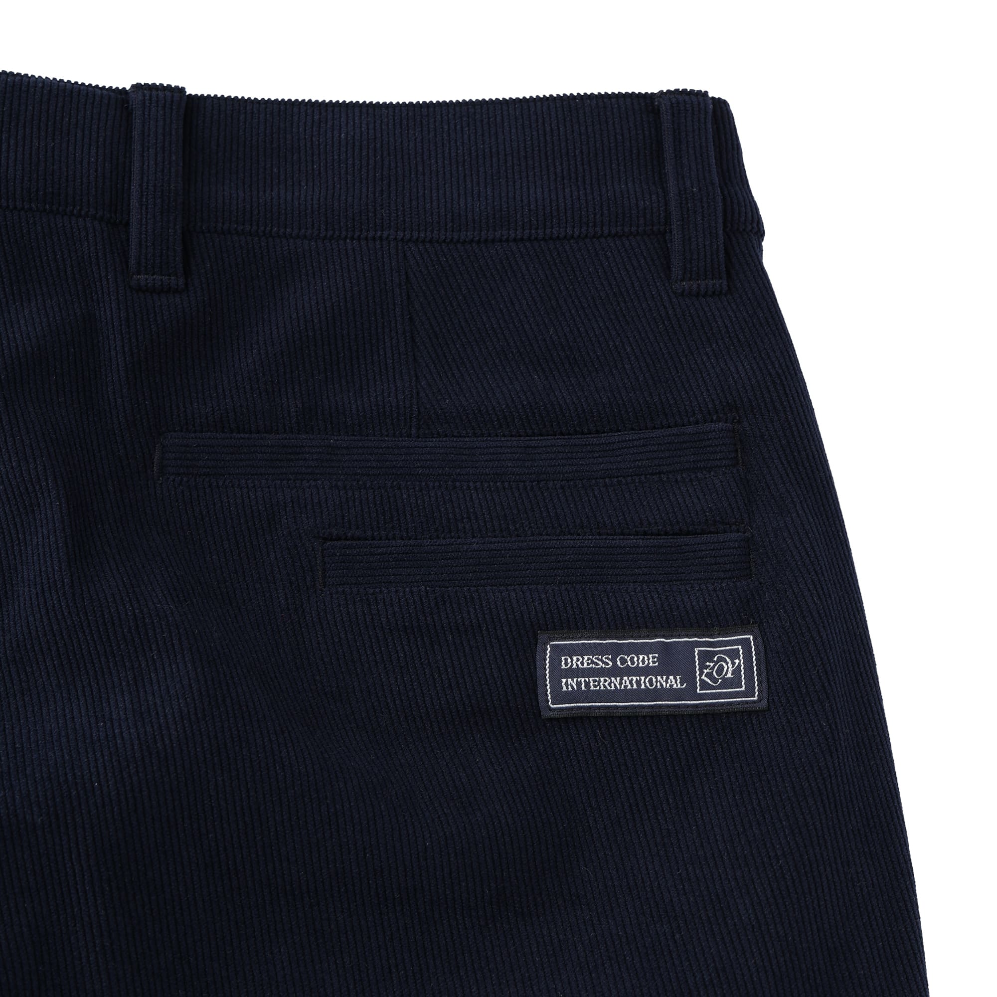 【24AW新作】MENS トリコットコーデュロイ ロングパンツ ネイビー 071444412 - ZOY OFFICIAL