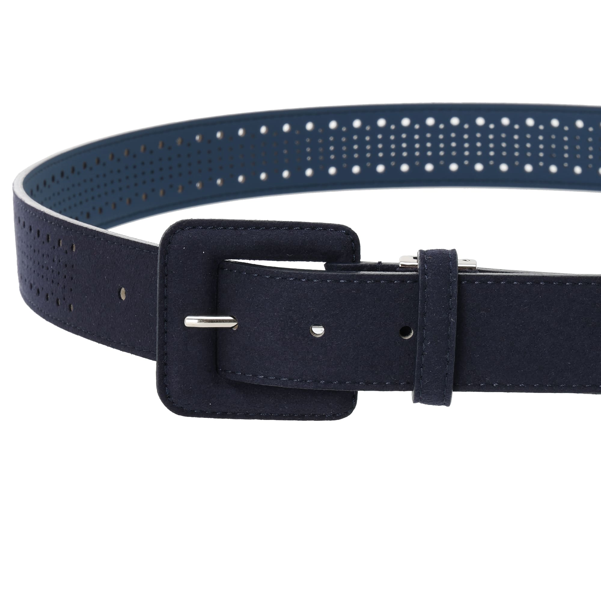【24AW新作】MENS スエードベルト ネイビー 071444810 - ZOY OFFICIAL