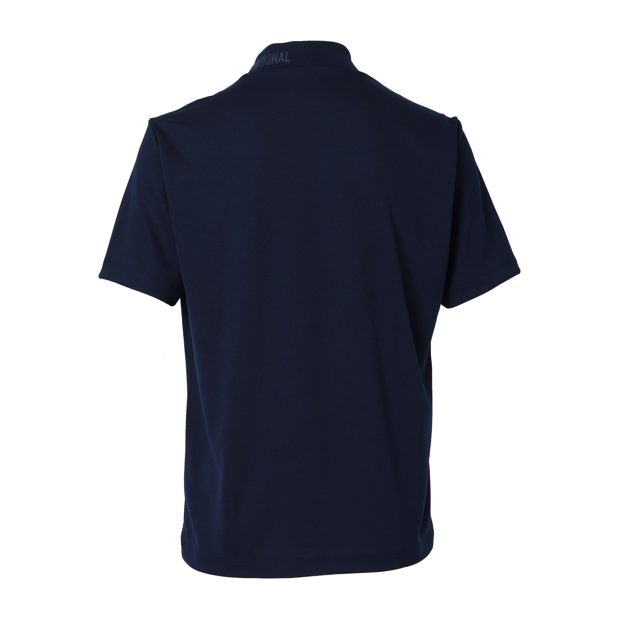 【24AW新作】MENS 37.5Technologyメッシュ 半袖シャツ ネイビー 071444011 - ZOY OFFICIAL