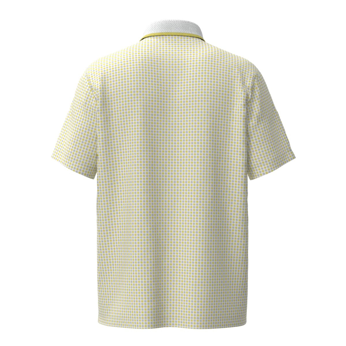 【24AW新作】MENS COOLCORE ダイヤドットプリント 半袖ポロシャツ イエロー×グレー 071444001 - ZOY OFFICIAL