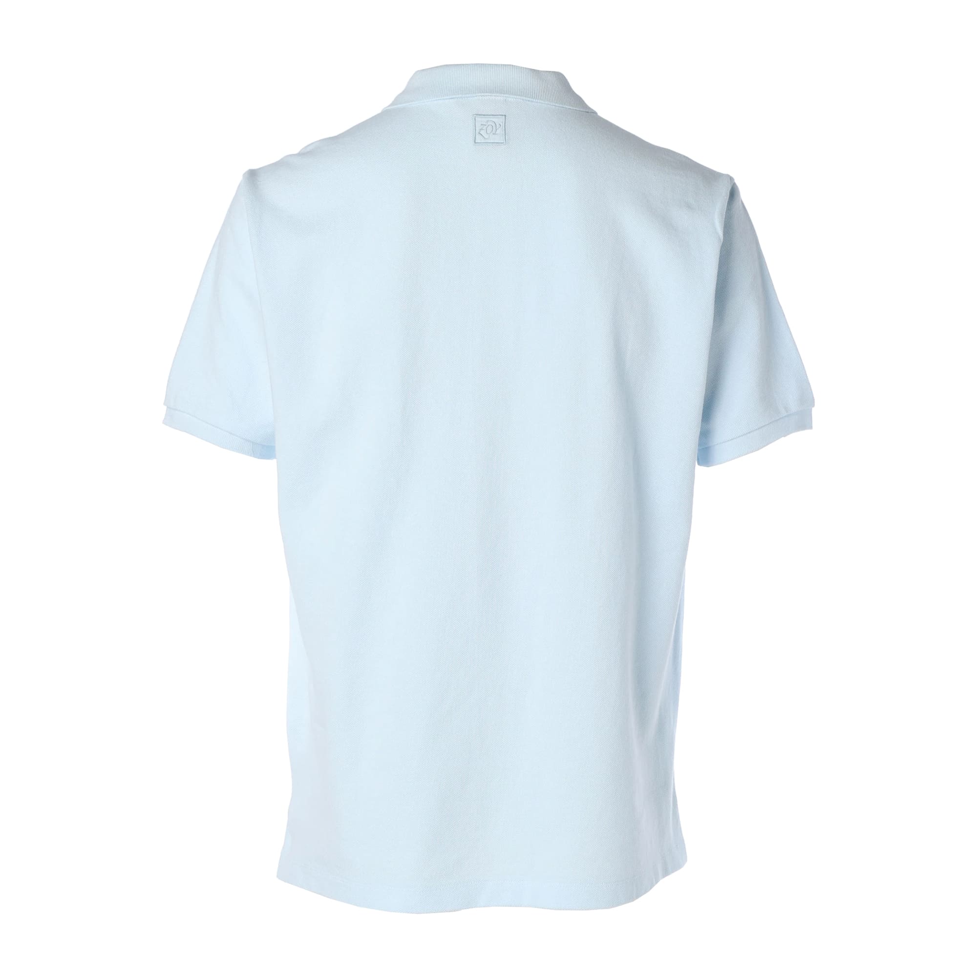 【24SS新作】MENS 30/2コーマ鹿の子ガーメントダイ 半袖ポロシャツ アイスブルー 071442008 - ZOY OFFICIAL