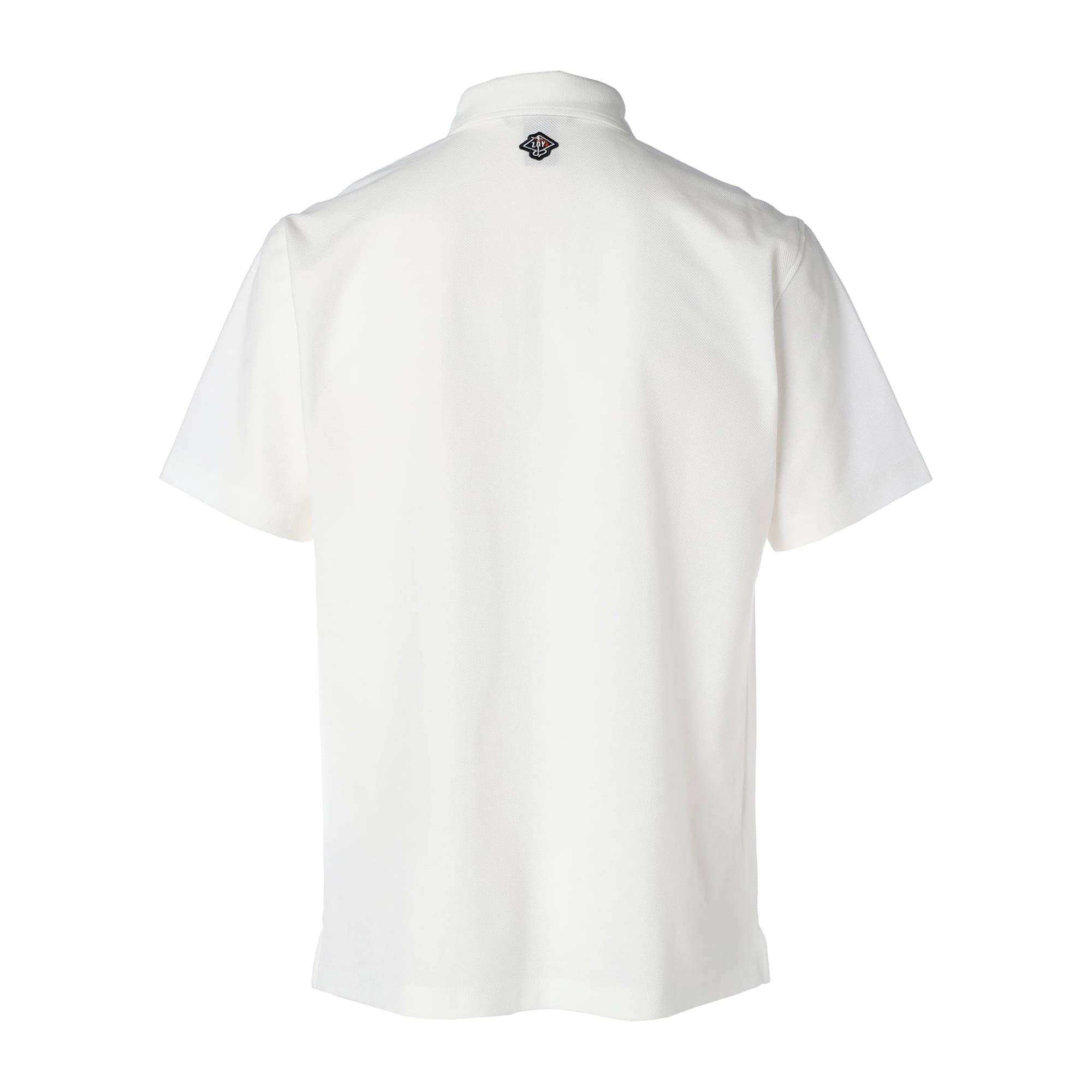 【24SS新作】MENS CORCORN 鹿の子 半袖ポロシャツ ホワイト 071442010 - ZOY OFFICIAL