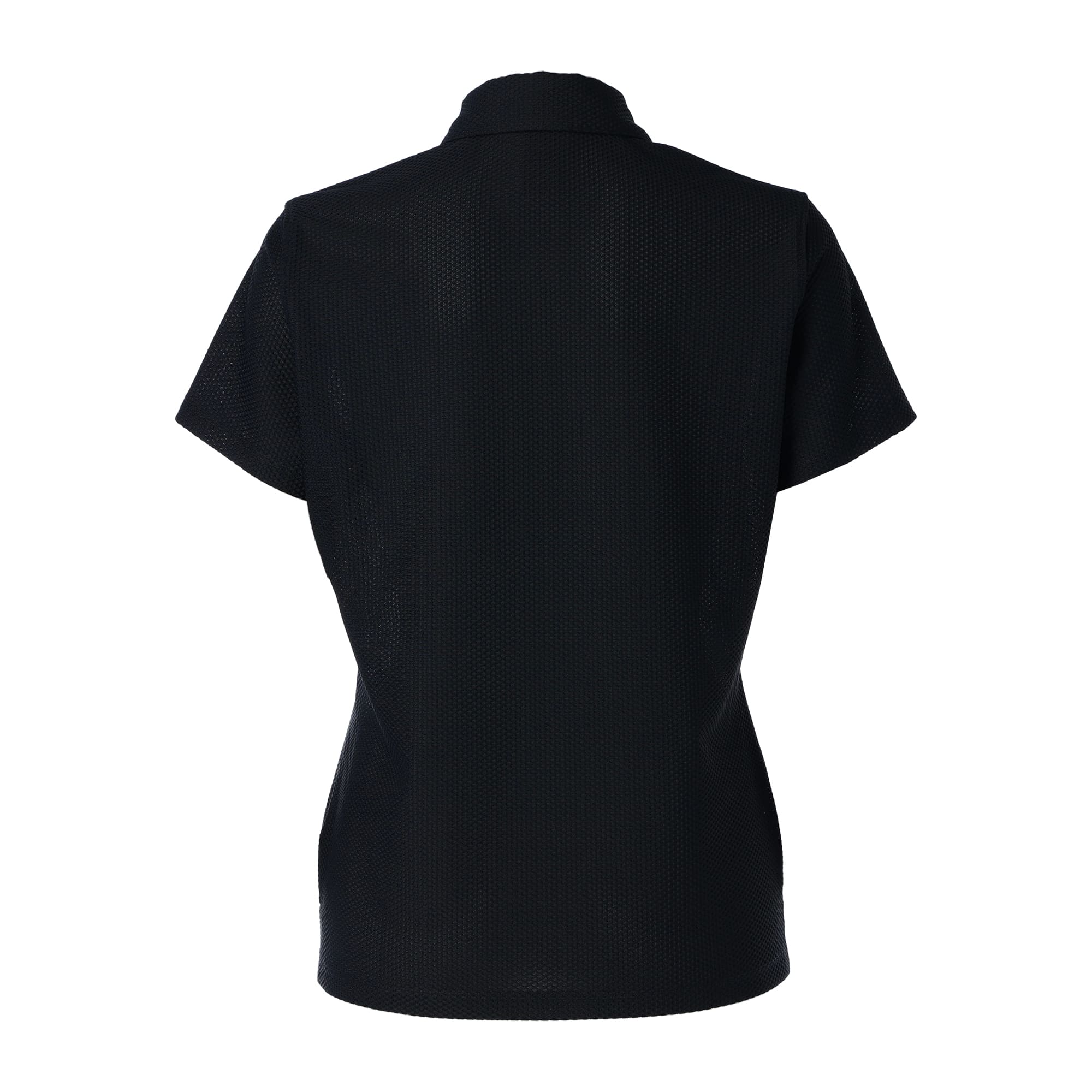 【24SS新作】WOMENS メッシュトリコット 半袖ポロシャツ ネイビー 071644000 - ZOY OFFICIAL