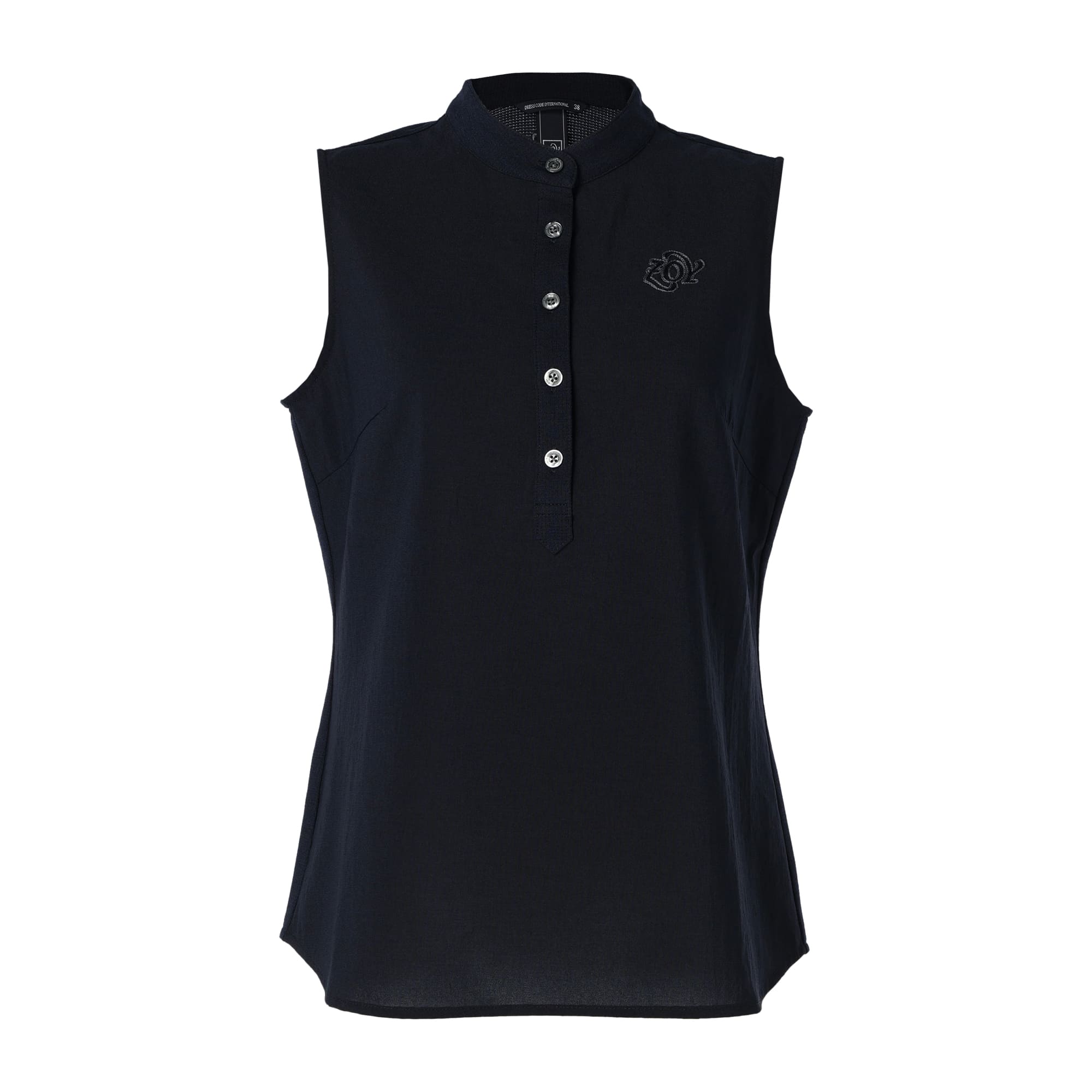 【24SS新作】WOMENS DOT MESH COOL スリーブレスシャツ ネイビー 071642025 - ZOY OFFICIAL