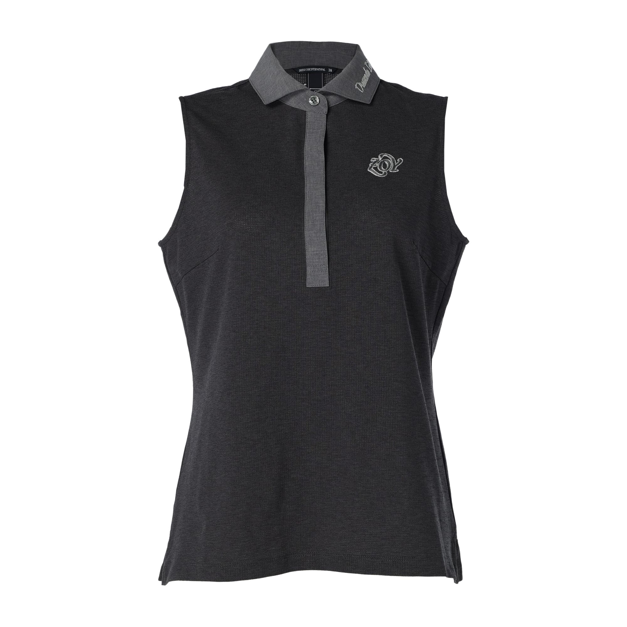 【24SS新作】WOMENS DOT MESH COOL スリーブレスシャツ グレー 071642034 - ZOY OFFICIAL
