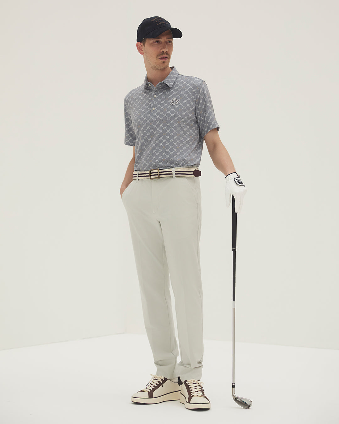 MEN WINTER NEW DOT AIR ロングパンツ アッシュグレー