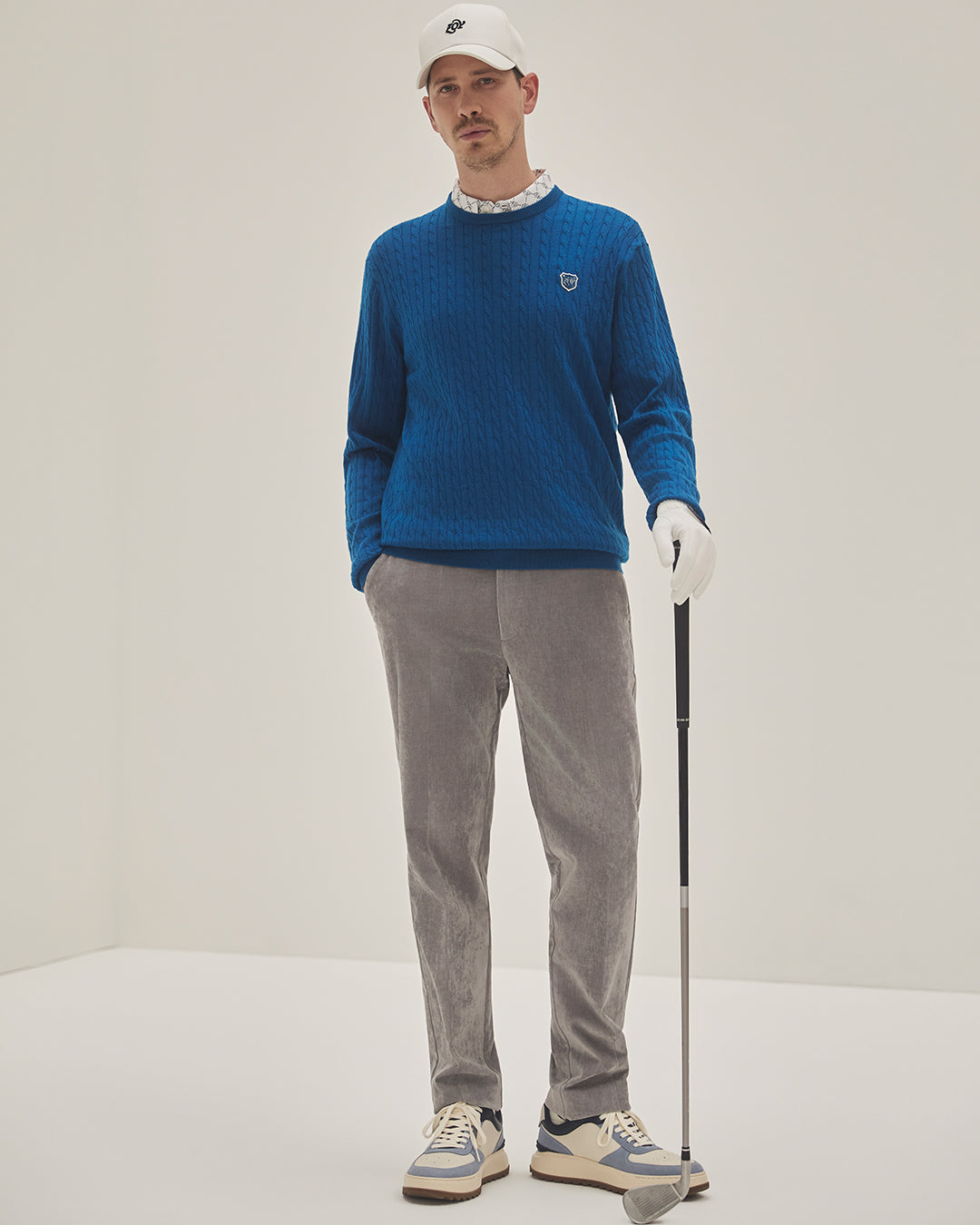 MEN VENUS TWILL CORDUROY ロングパンツ ライトグレー