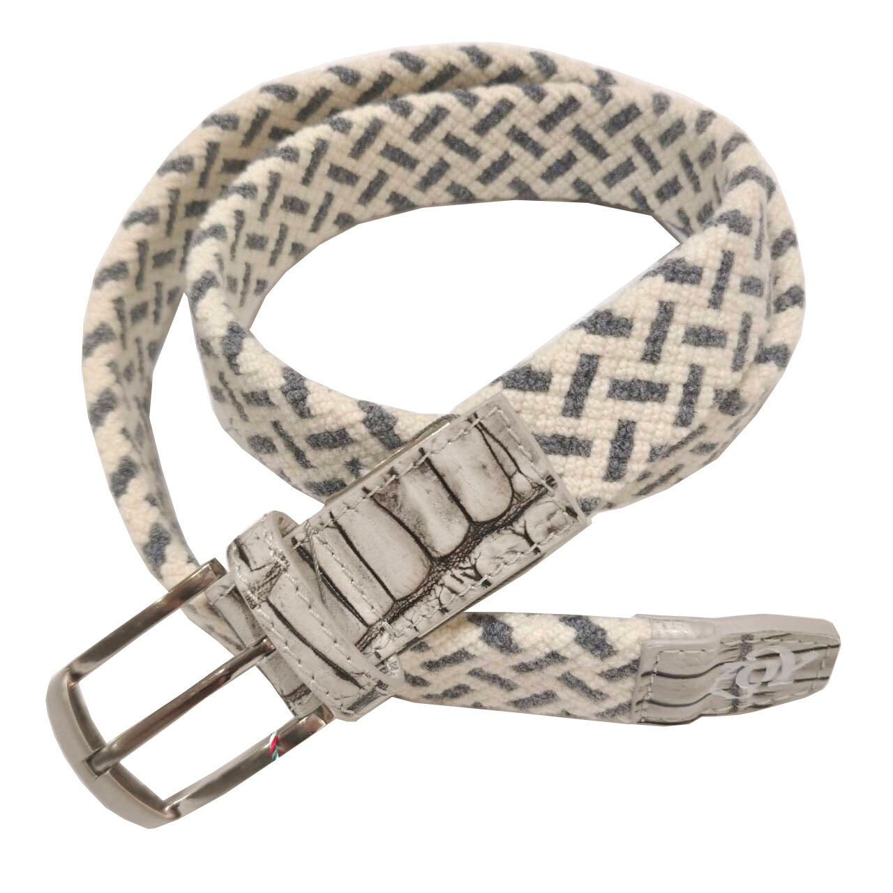 Women's Wool Stretch Belt, White