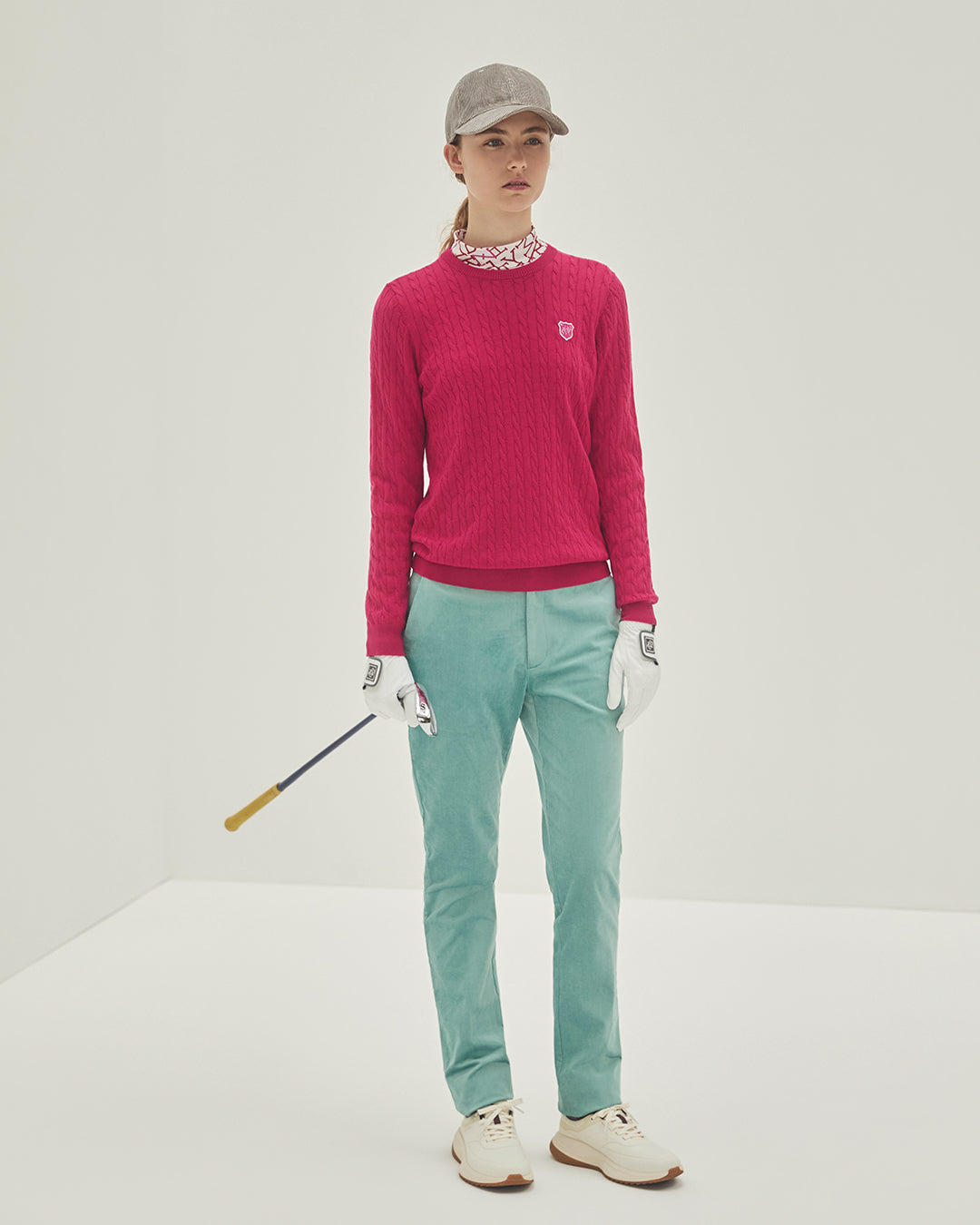 WOMEN VENUS TWILL CORDUROY ロングパンツ アクア