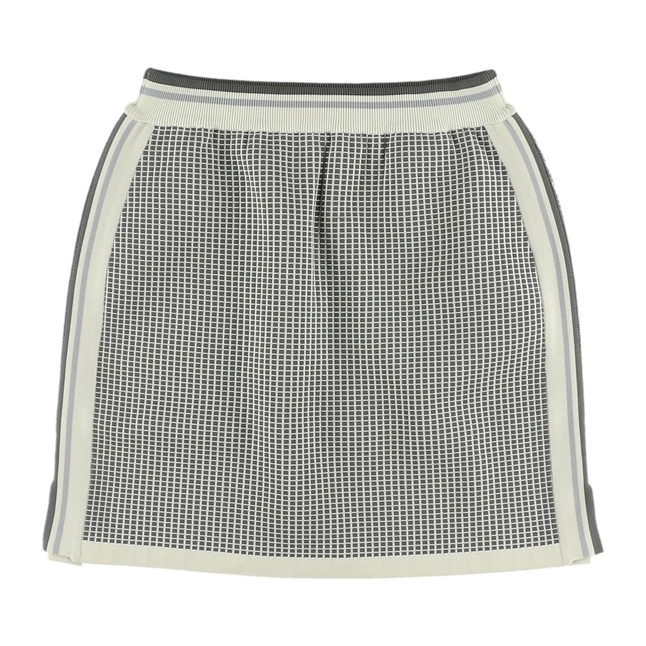 WOMEN マイクロスリーム グラフチェックWJQ スカート ライトグレー