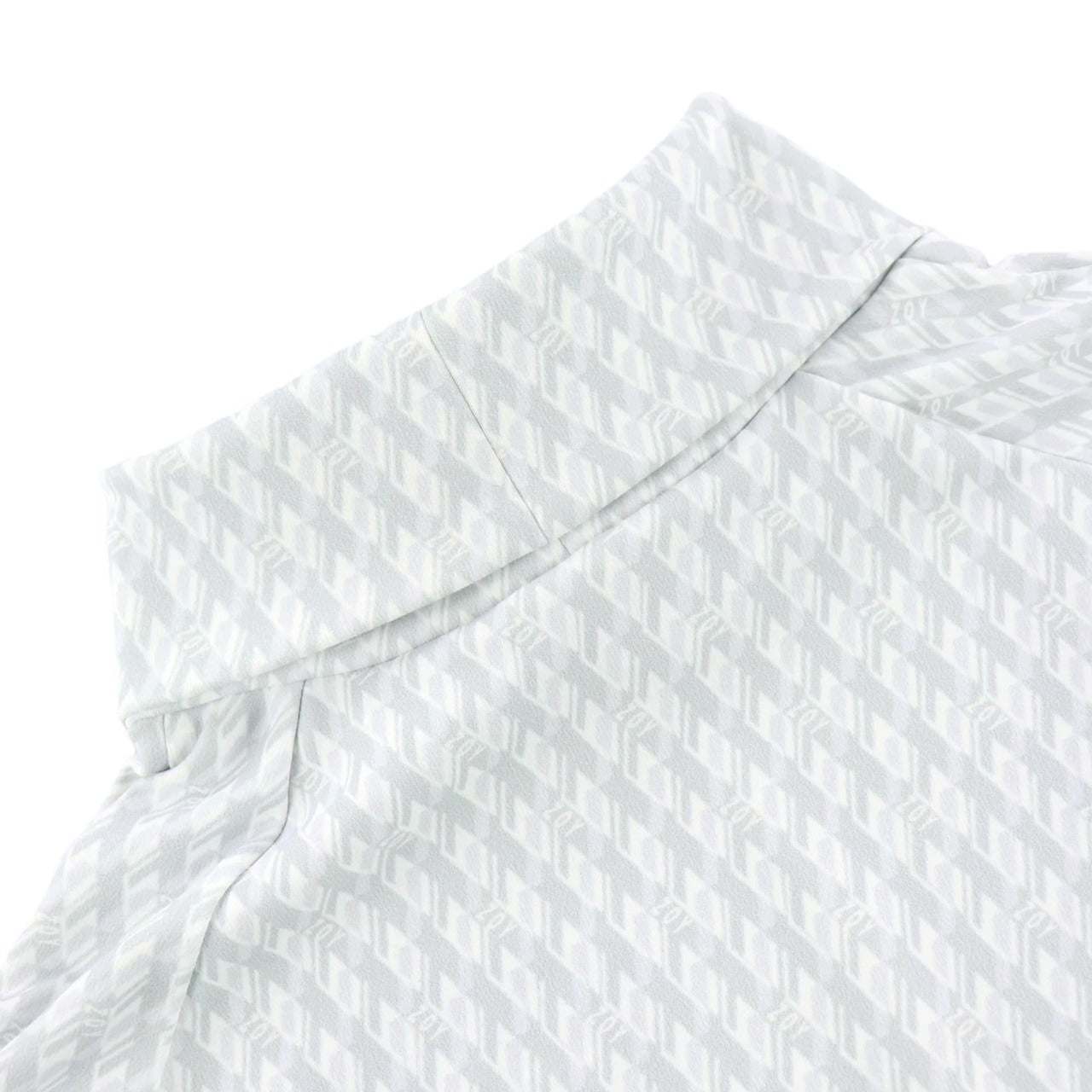 Women's Geometric Print High Neck Pullover in Blue