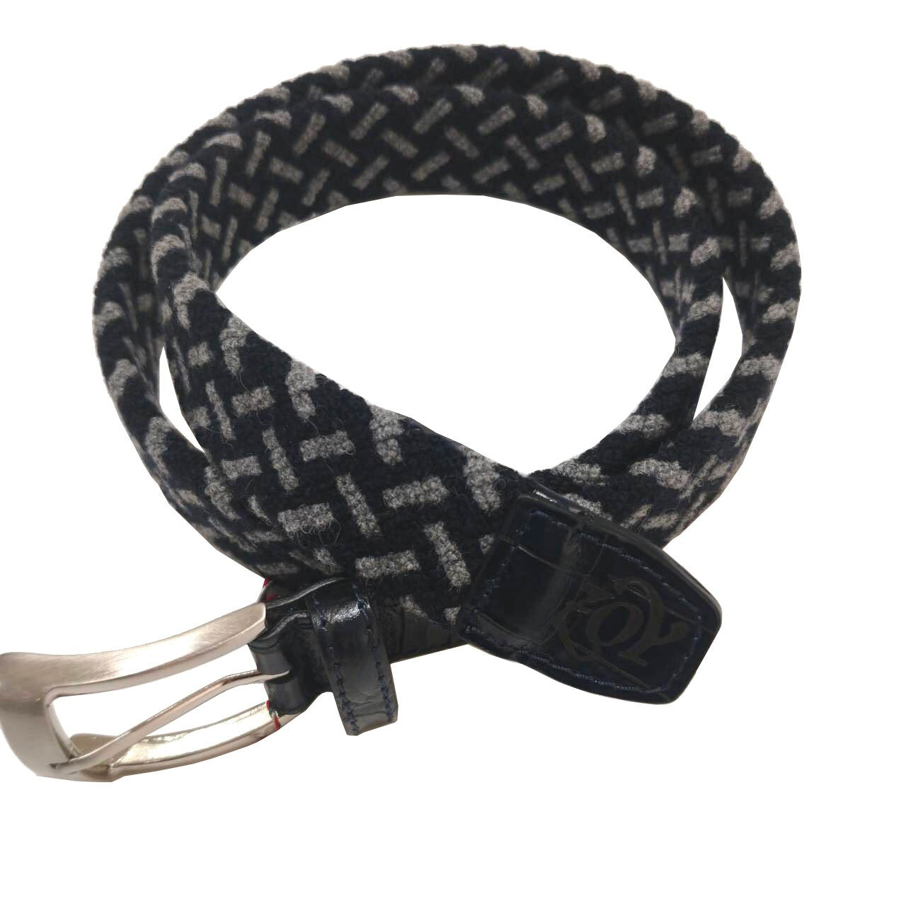 Women's Wool Stretch Belt, Navy
