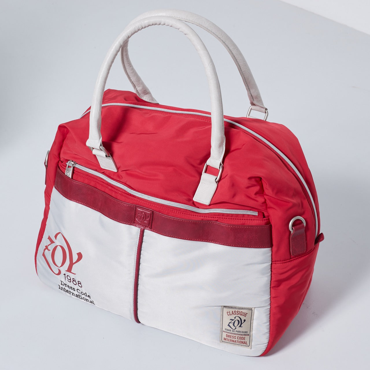 UNISEX padded Boston bag in red