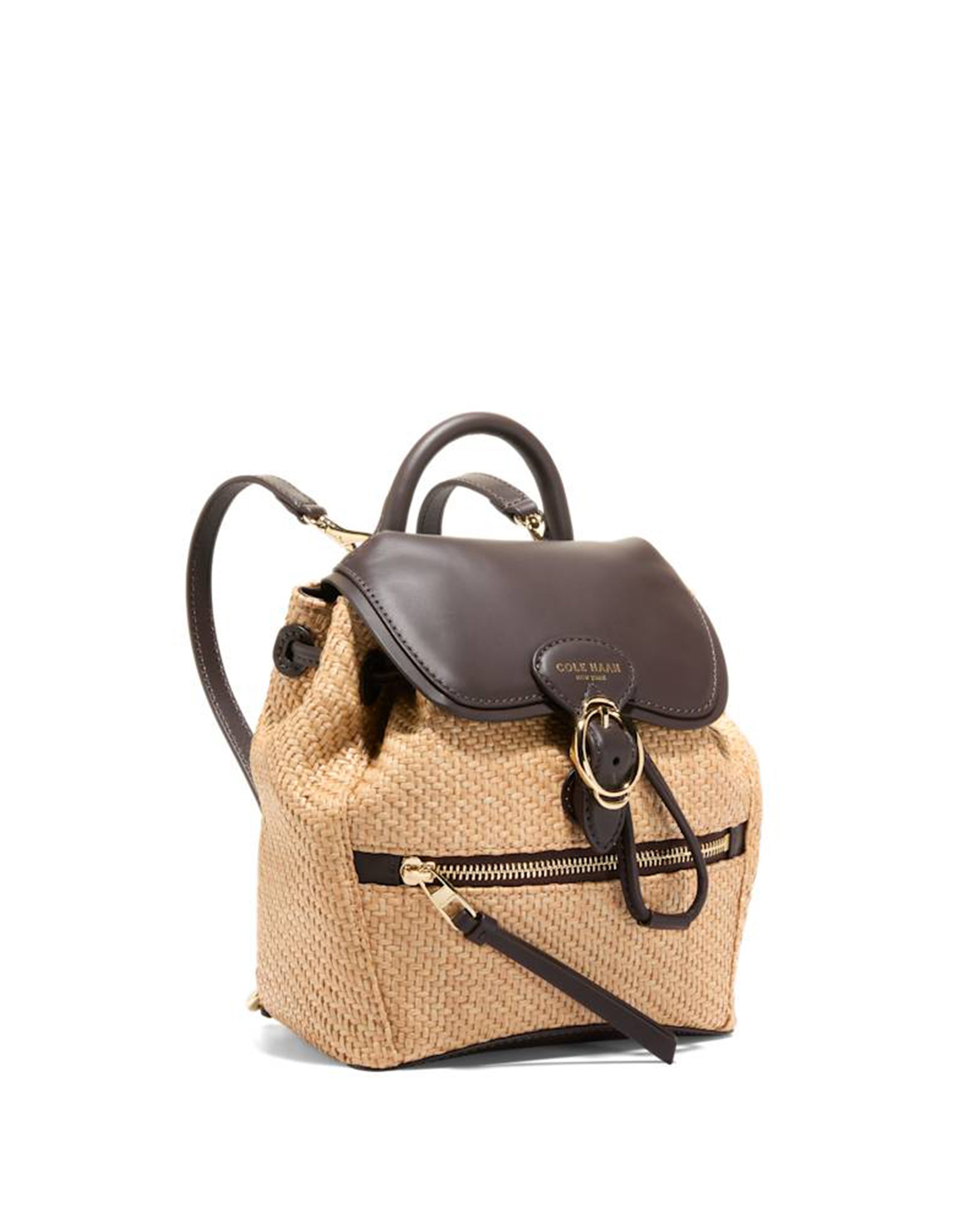 【COLE HAAN】WOMEN HERITAGE BUCKLE FLAP SML BACKPACK