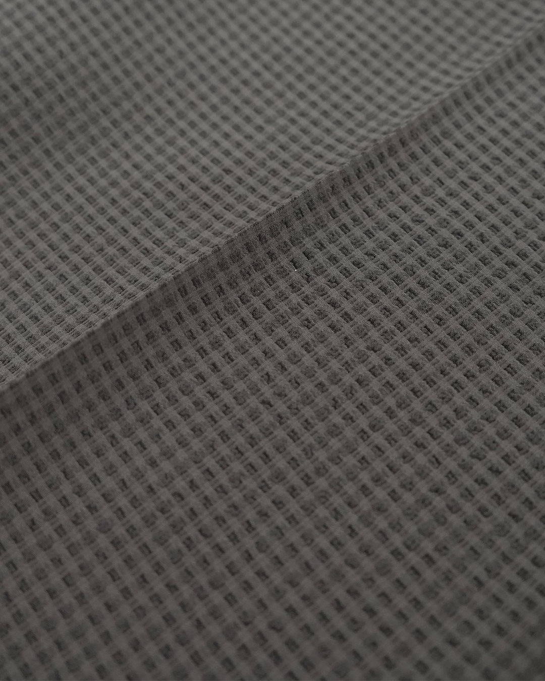 MEN EVALET ギンガムサッカー ロングパンツ モカ