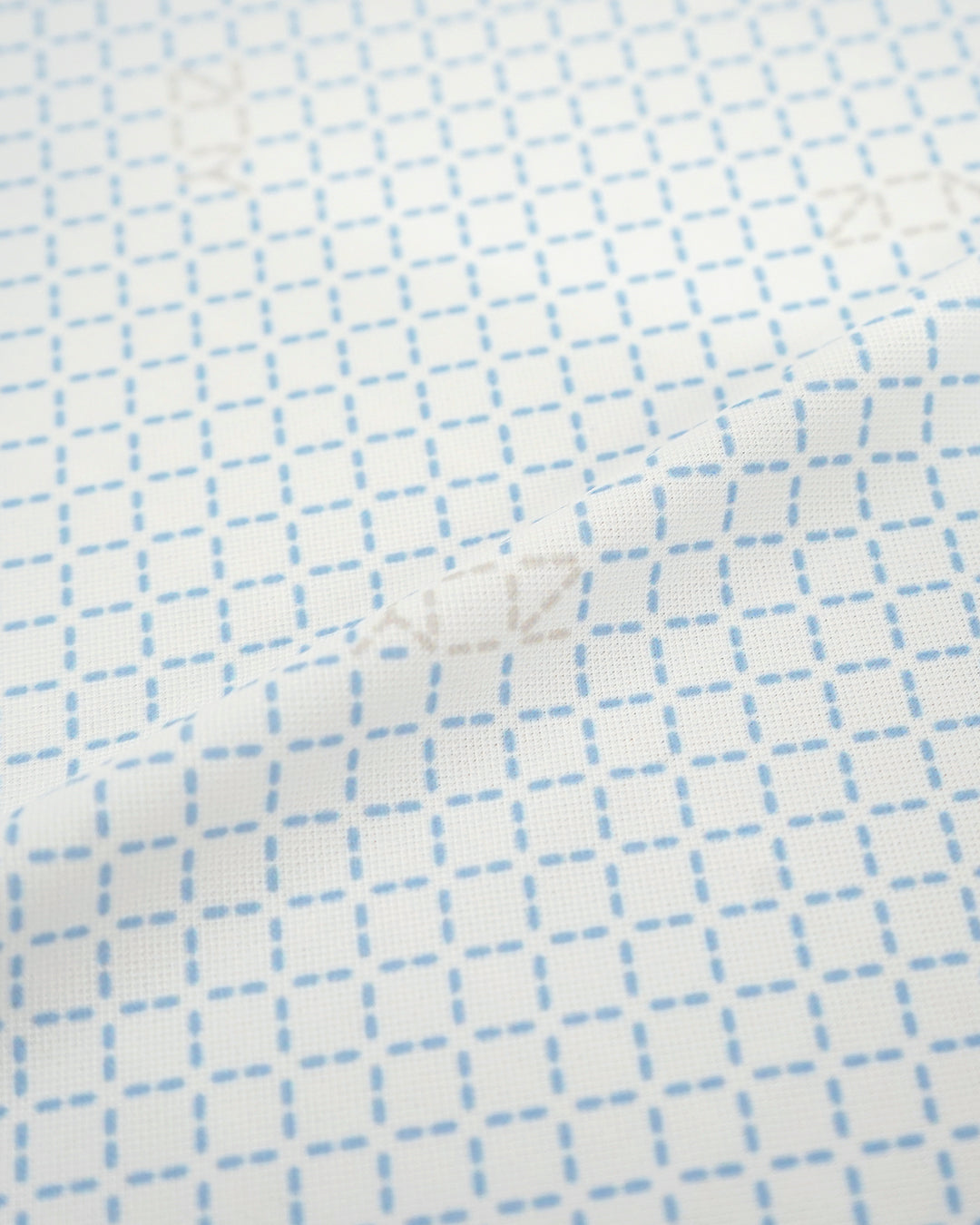MEN ステッチメッシュPT 半袖シャツ ホワイト