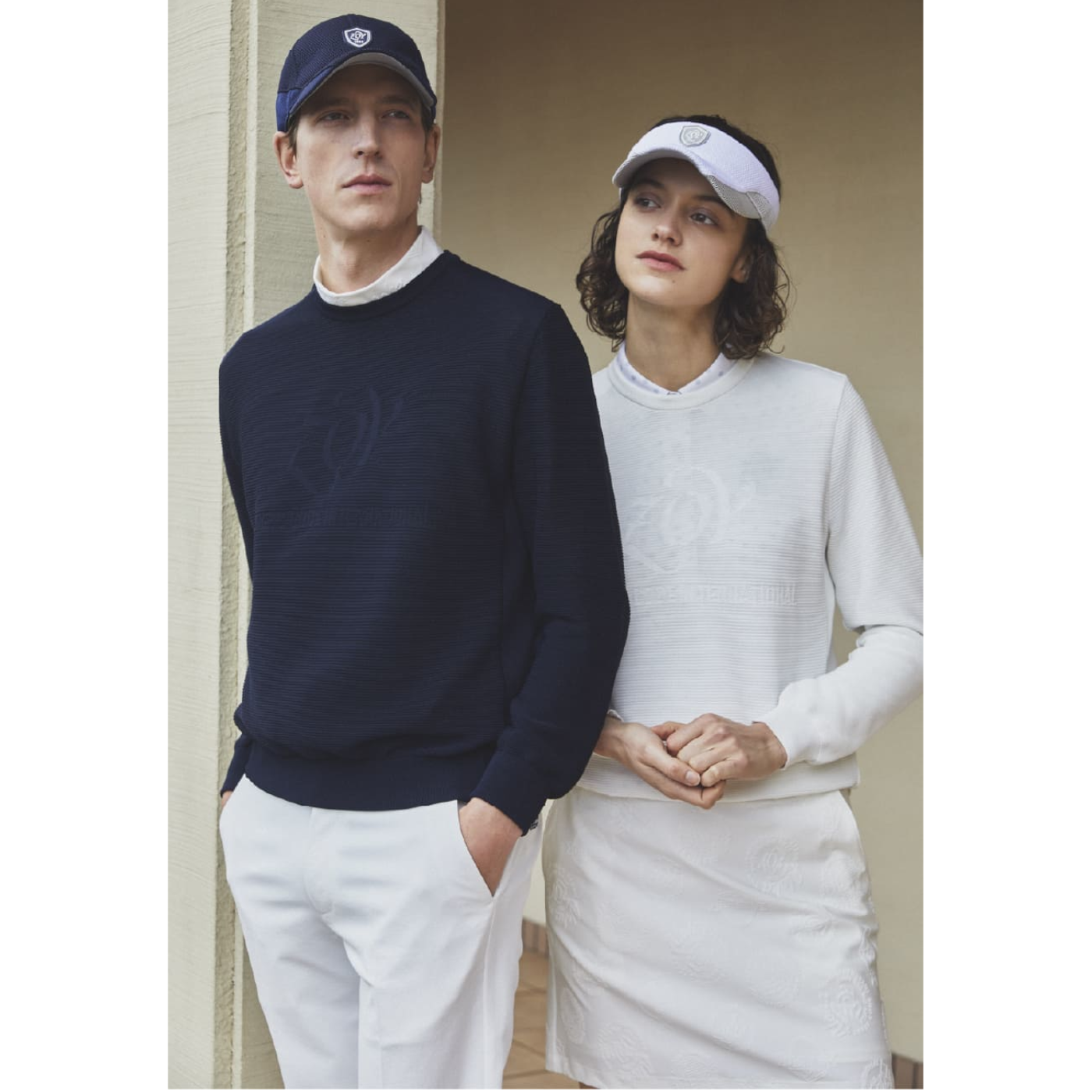 MEN プルーフプラスエコアルファ 長袖セーター ホワイト