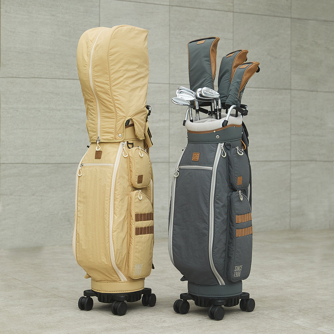 UNISEX 四輪キャディバッグ カフェオレ