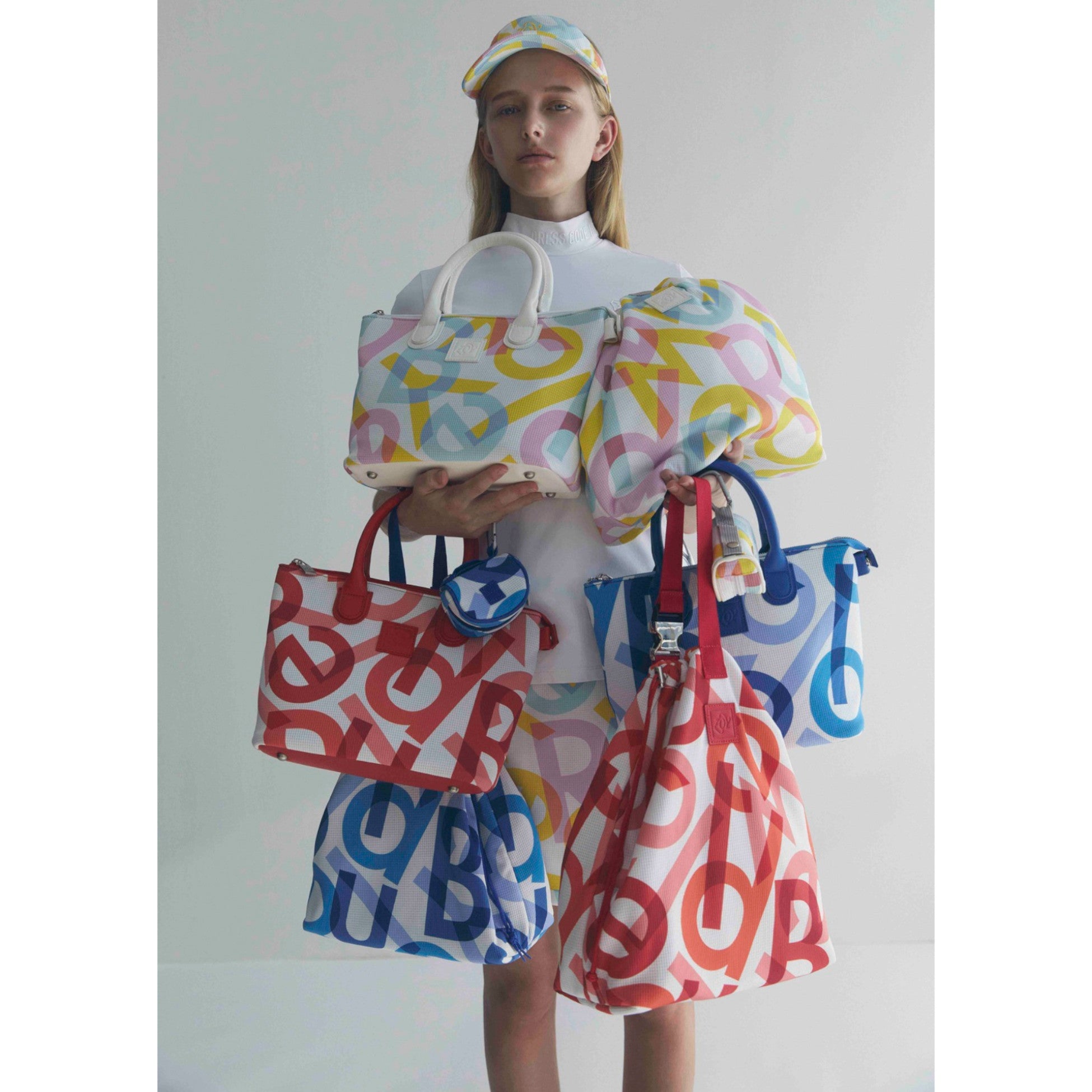 UNISEX スペクトラムプリント シューズバッグ マルチ