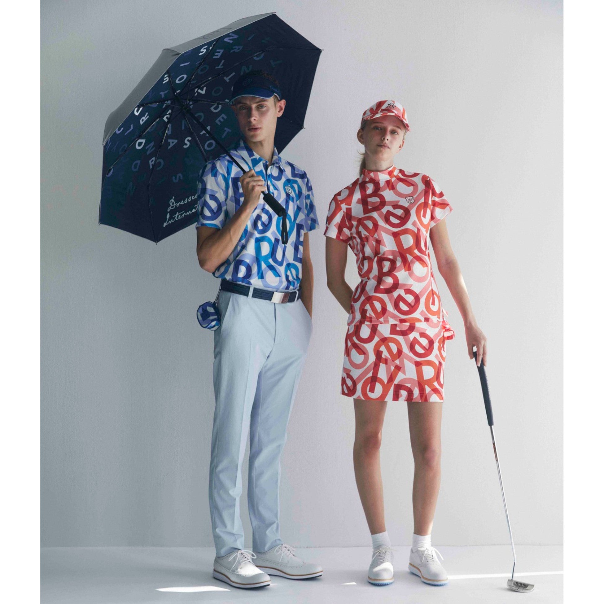 MEN フルダル2wayストレッチピケ ロングパンツ アイスブルー