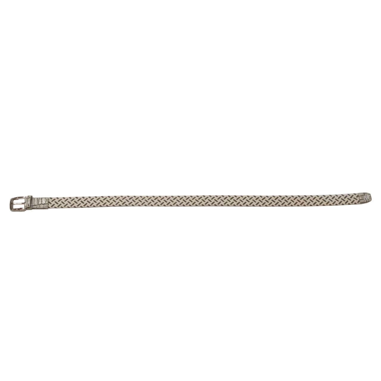Women's Wool Stretch Belt, White