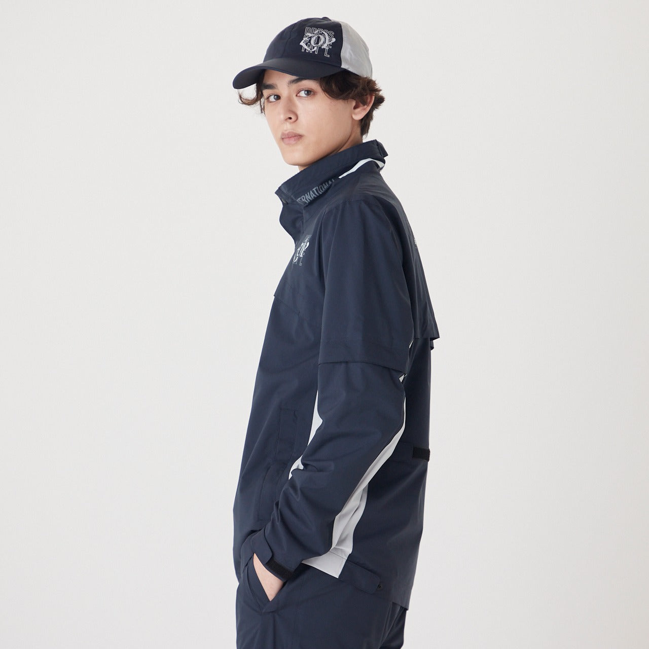 MEN レインウェア ネイビー