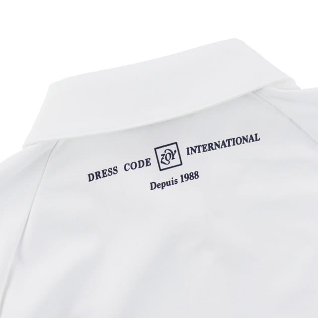 WOMEN 鹿の子 長袖シャツ ネイビー