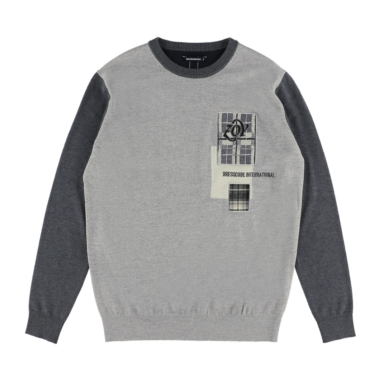 MEN CASHWOOL SWE プルオーバー グレー