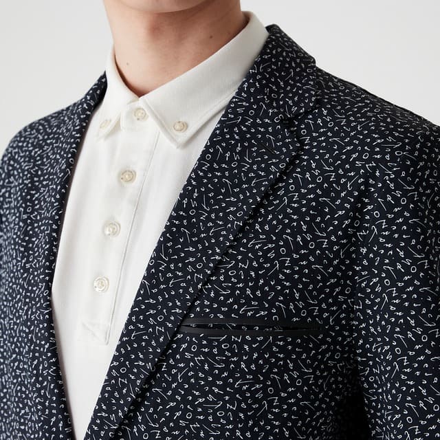 MENS マイクロリップストレッチ ジャケット ネイビー 071422118 - ZOY OFFICIAL