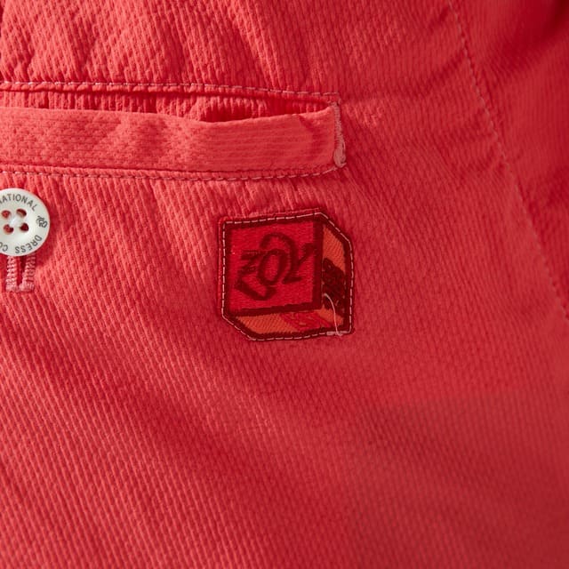 MENS ガーメントダイ ロングパンツ レッド 071422406 - ZOY OFFICIAL
