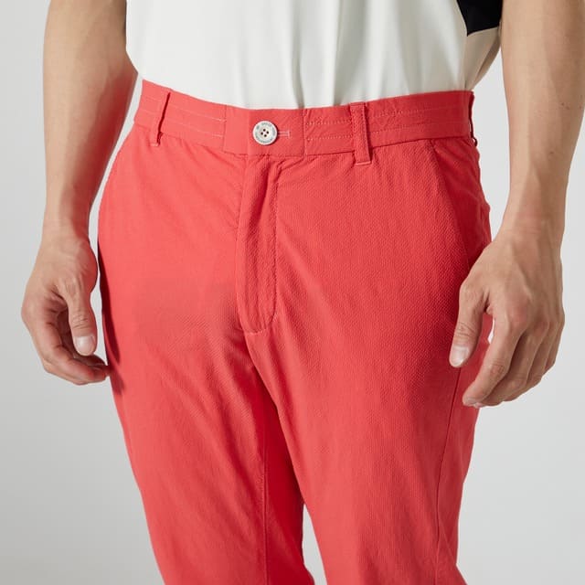MENS ガーメントダイ ロングパンツ レッド 071422406 - ZOY OFFICIAL