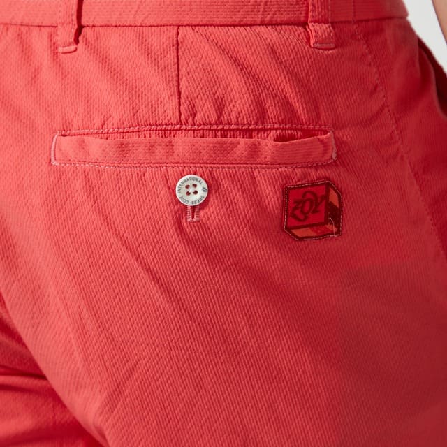 MENS ガーメントダイ ロングパンツ レッド 071422406 - ZOY OFFICIAL